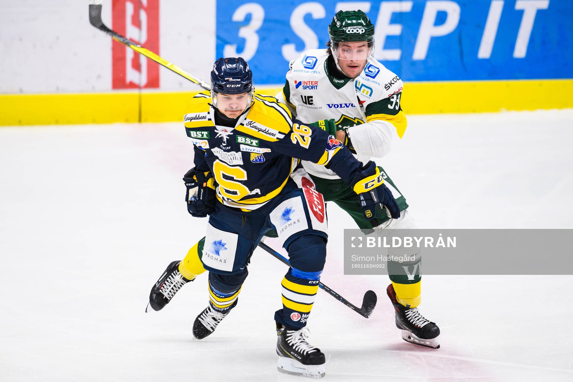 Södertäljes David Berg och Björklövens Marcus Jonsson