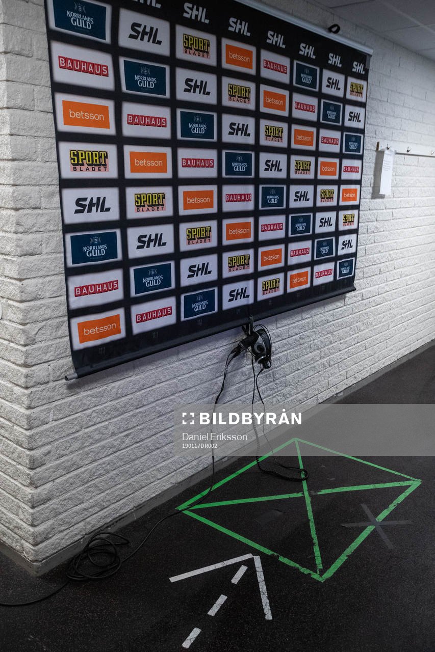 Intervju vägg på Talas Arena