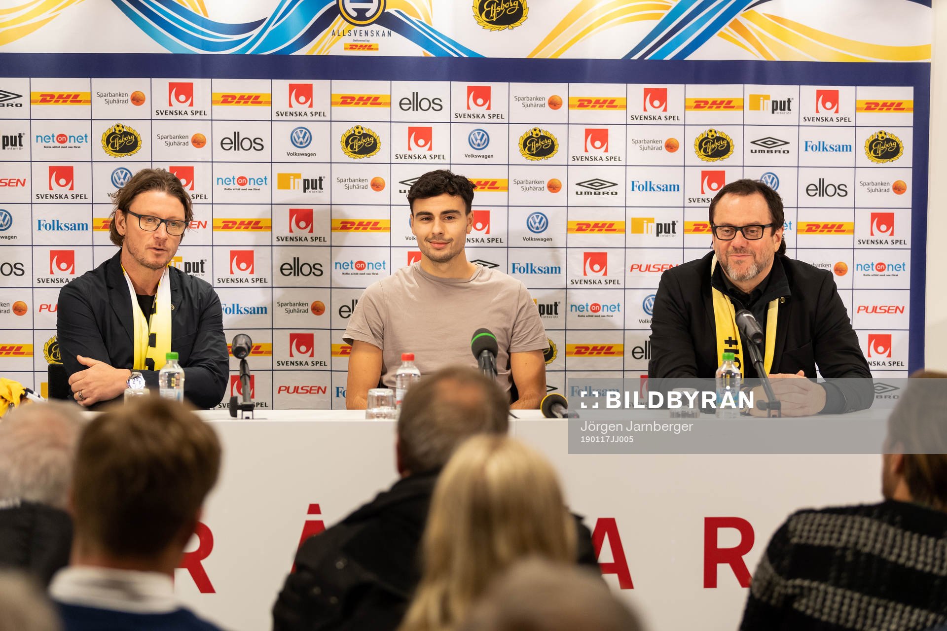 Klubbchef Stefan Andreasson, Deniz Hümmet och ordförande