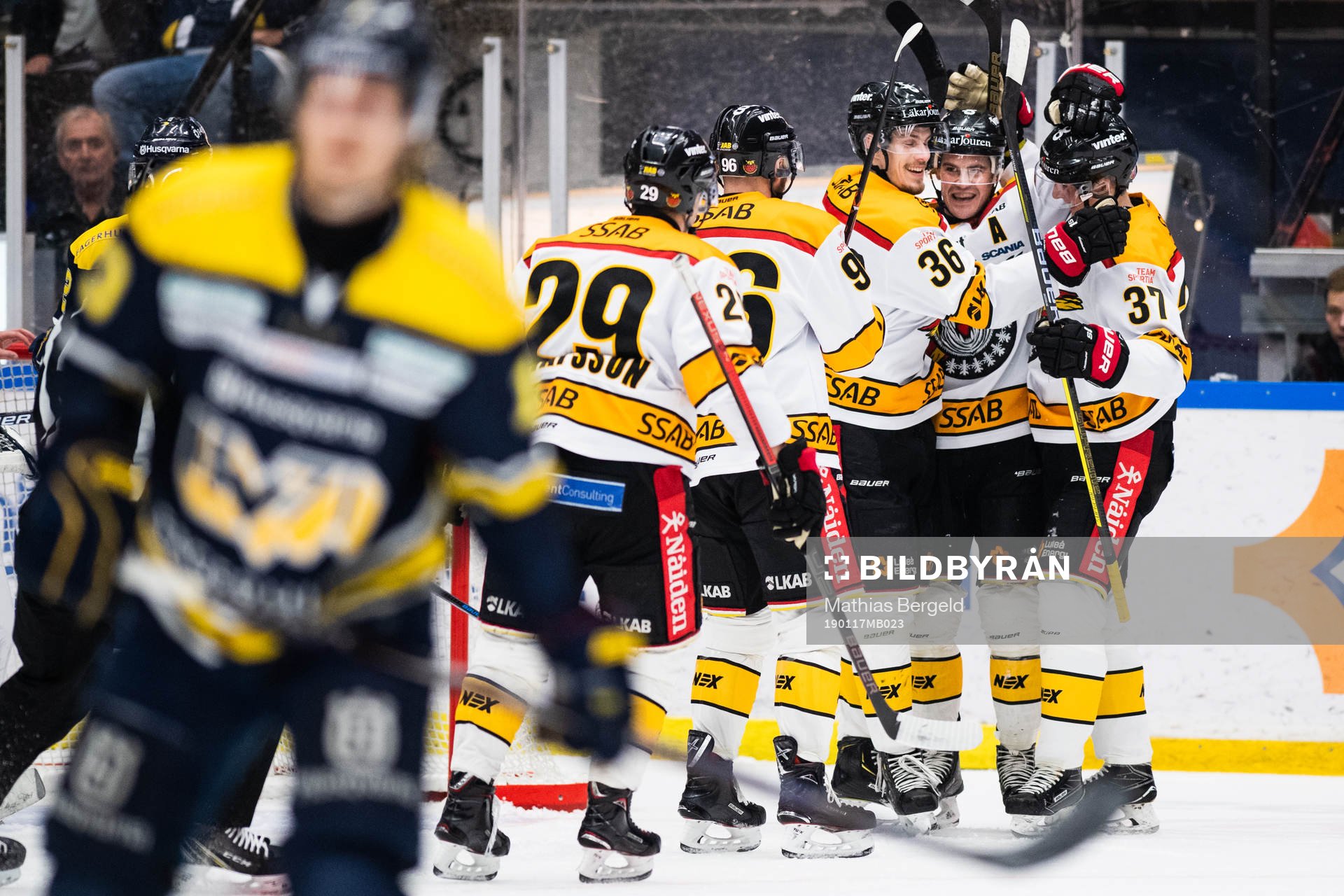 Luleås Erik Gustafsson, Robin Kovacs, Emil Larsson, Karl