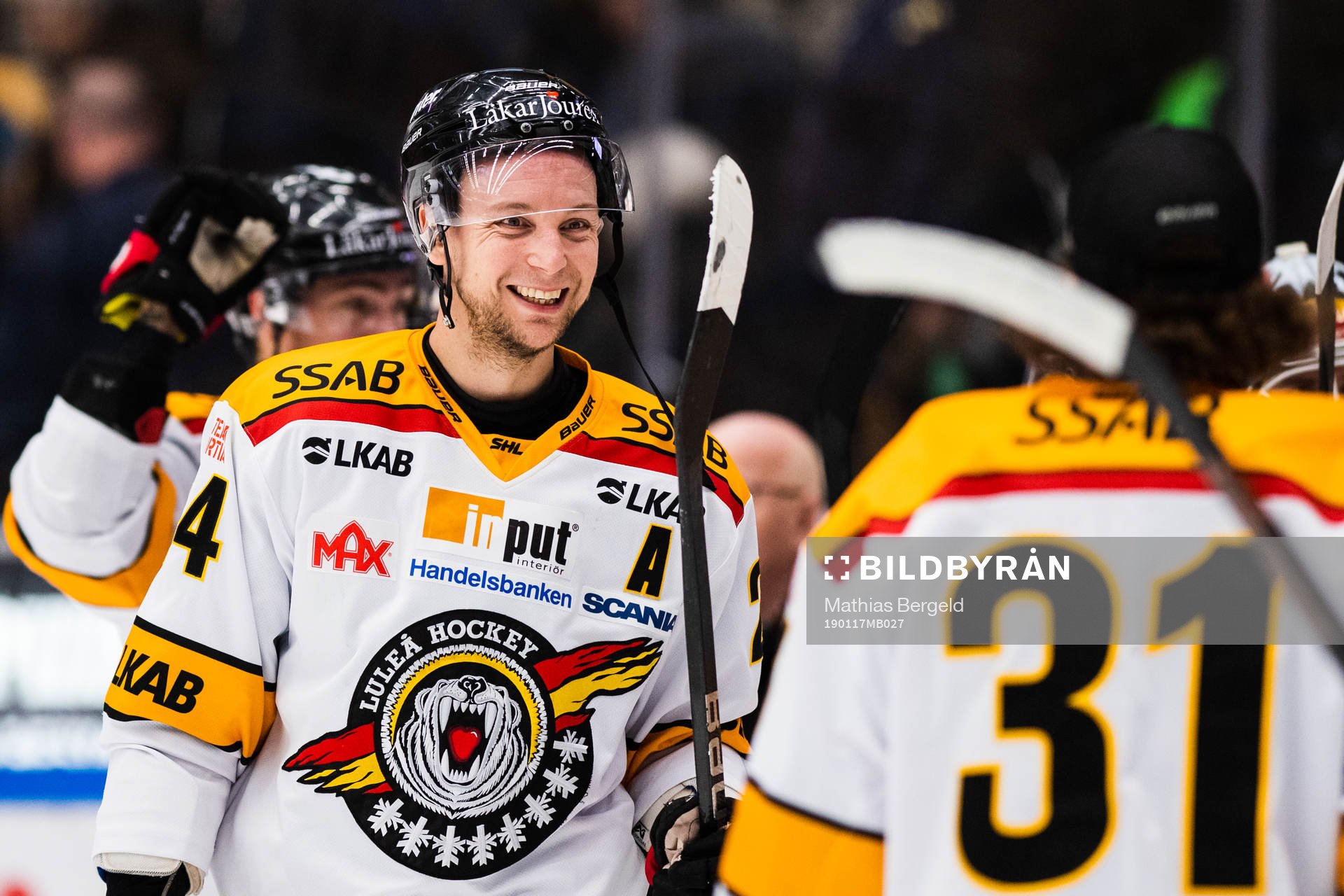 Luleås Johan Harju jublar