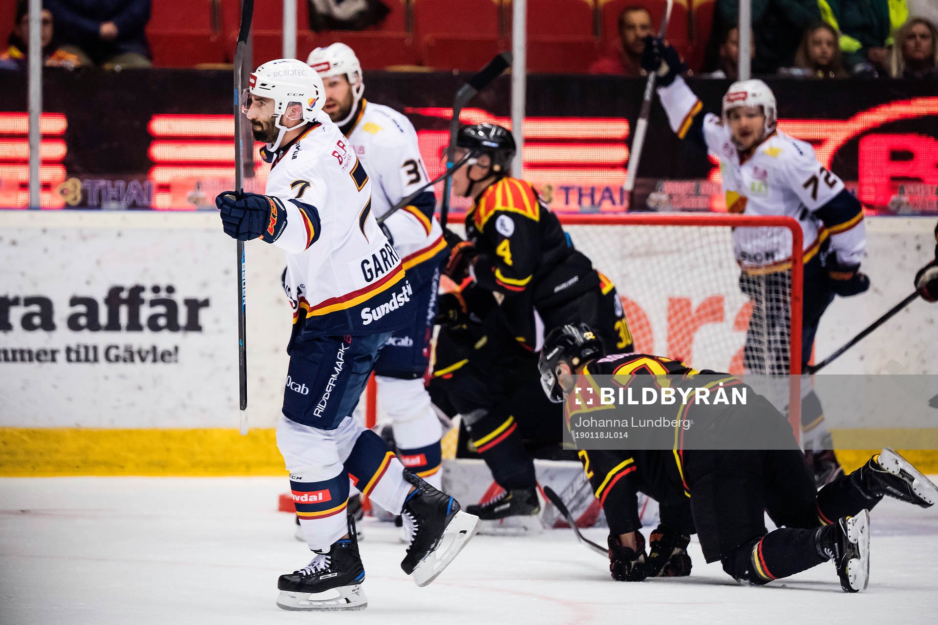 Djurgårdens Jason Garrison jublar