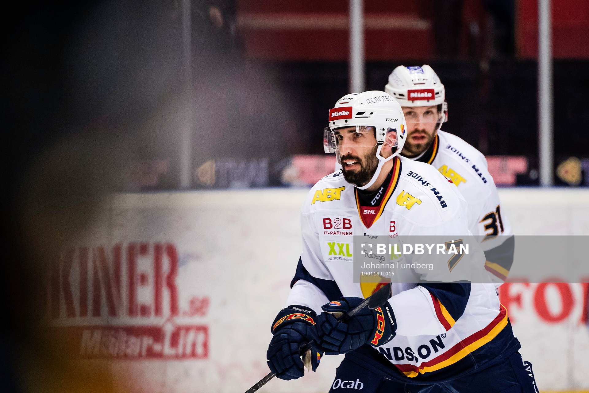 Djurgårdens Jason Garrison jublar