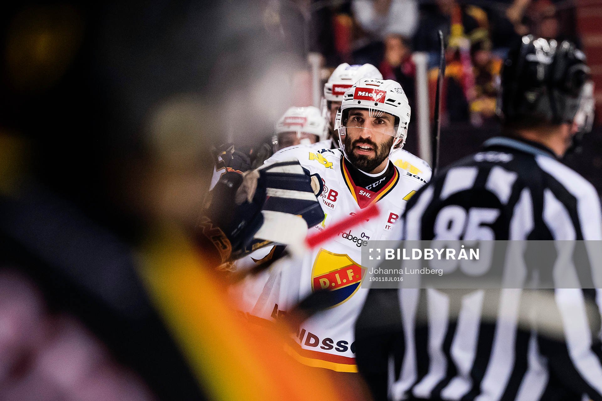 Djurgårdens Jason Garrison jublar