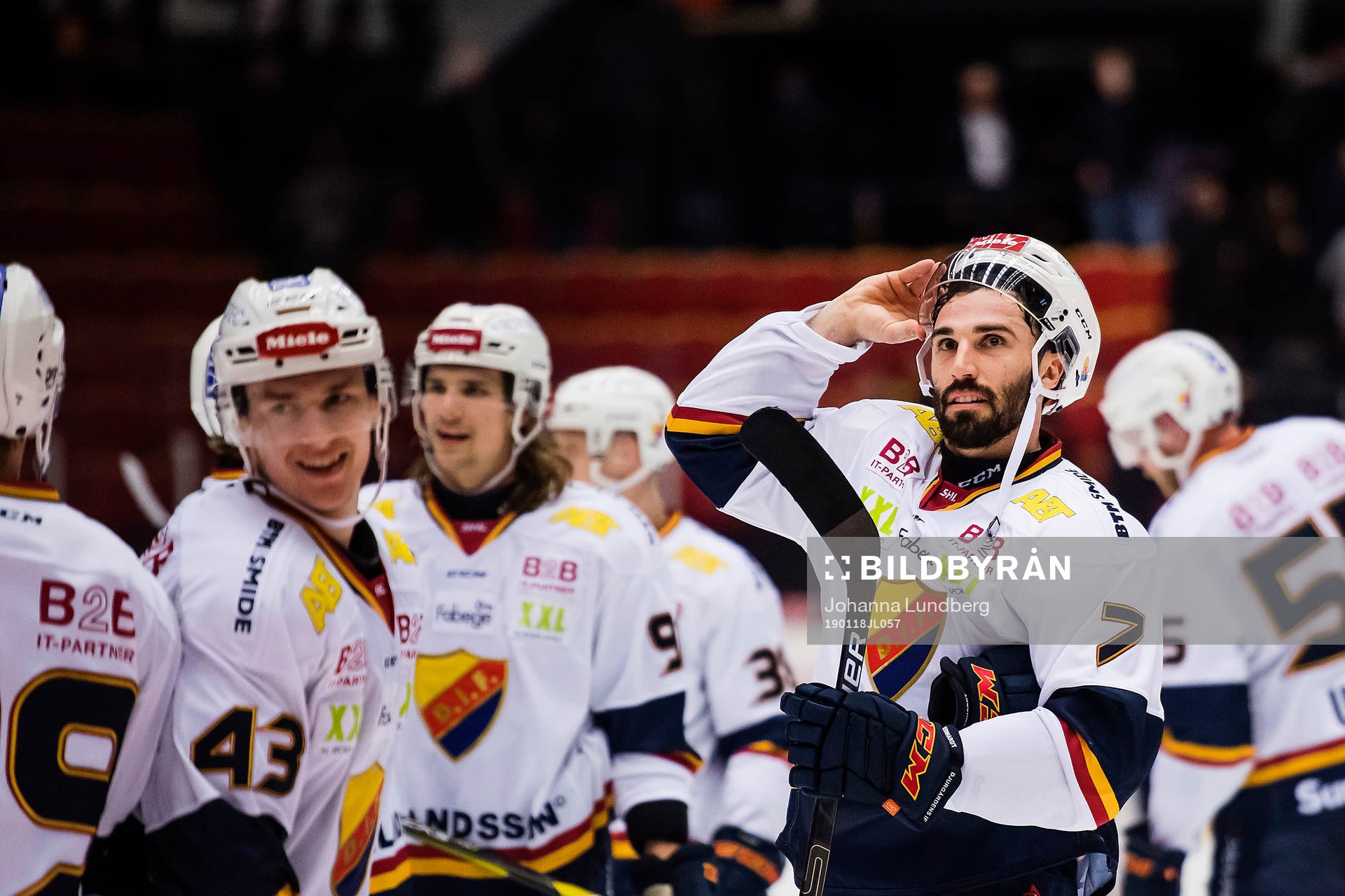 Djurgårdens Jason Garrison jublar