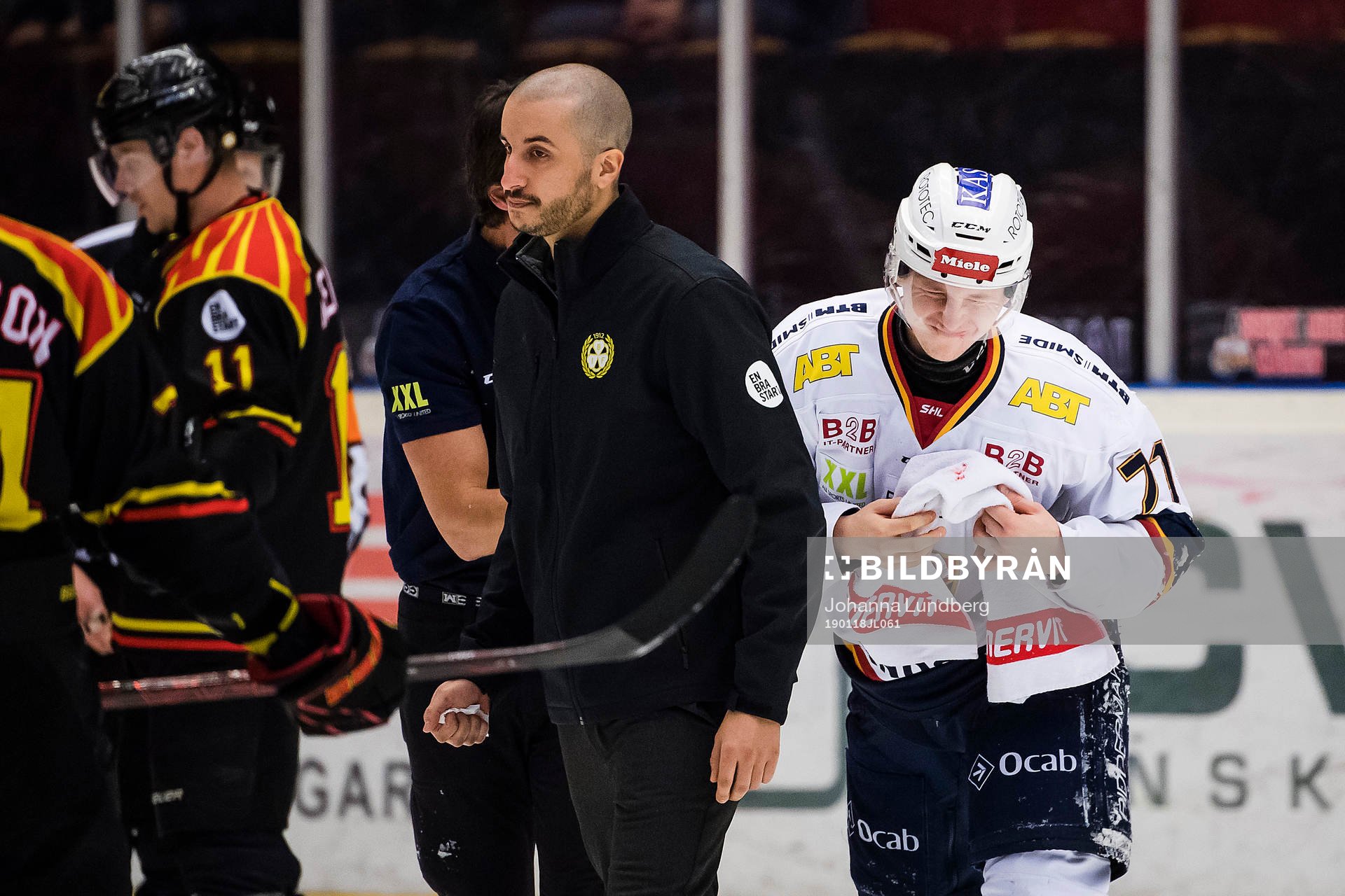 Djurgårdens Jonathan Davidsson reagerar