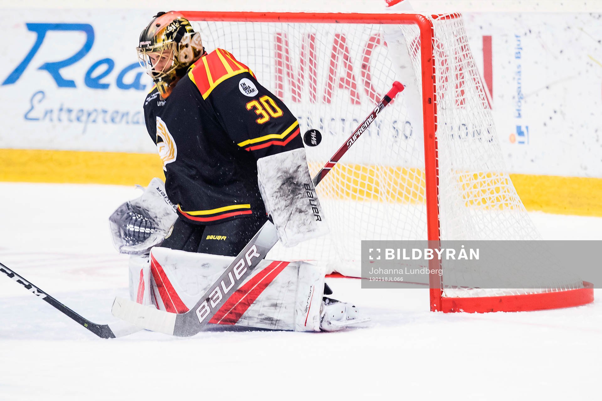Brynäs målvakt Joacim Eriksson släpper in 0-1