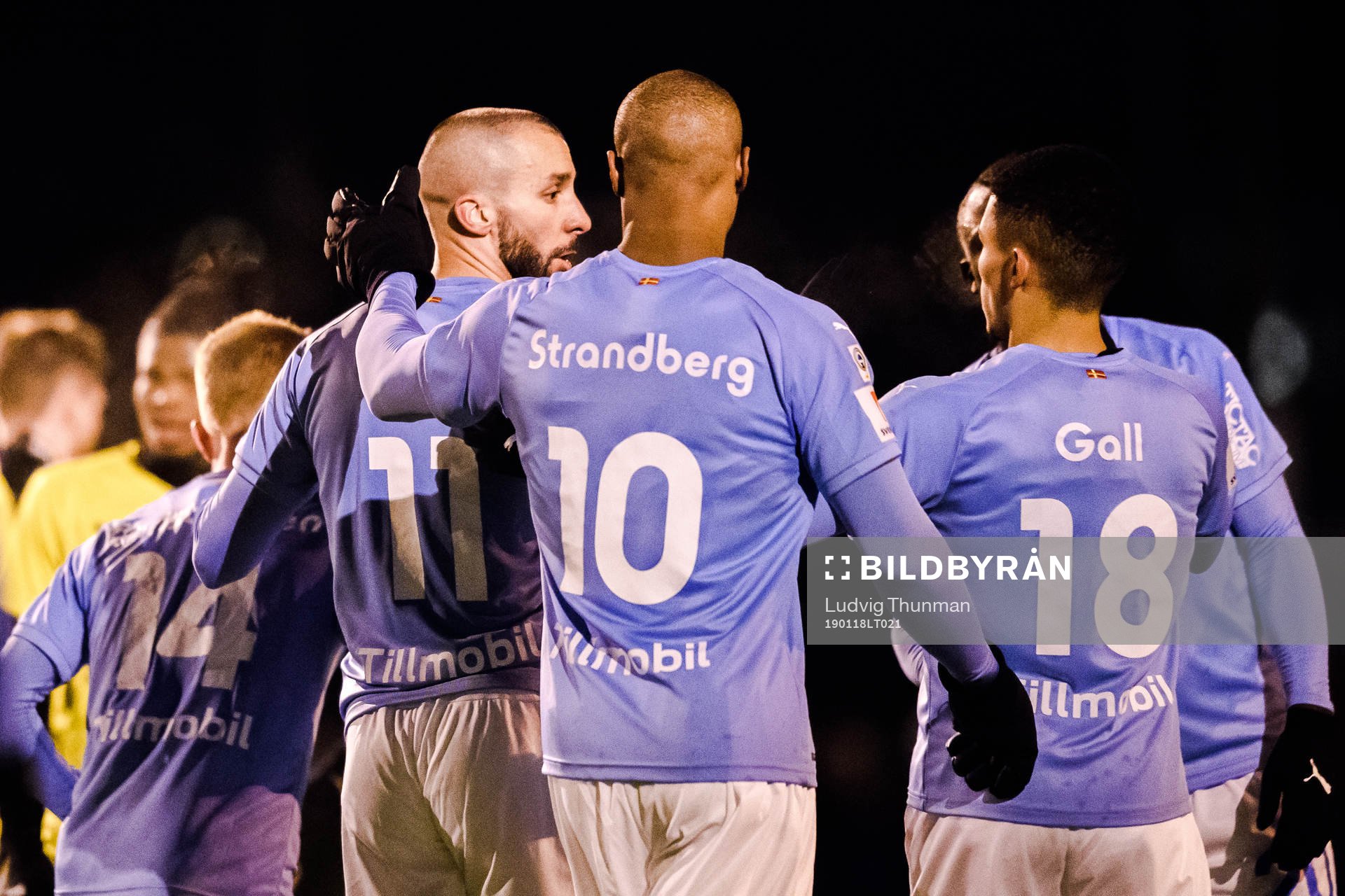 Malmö FFs Carlos Strandberg och Guillermo Molins jublar
