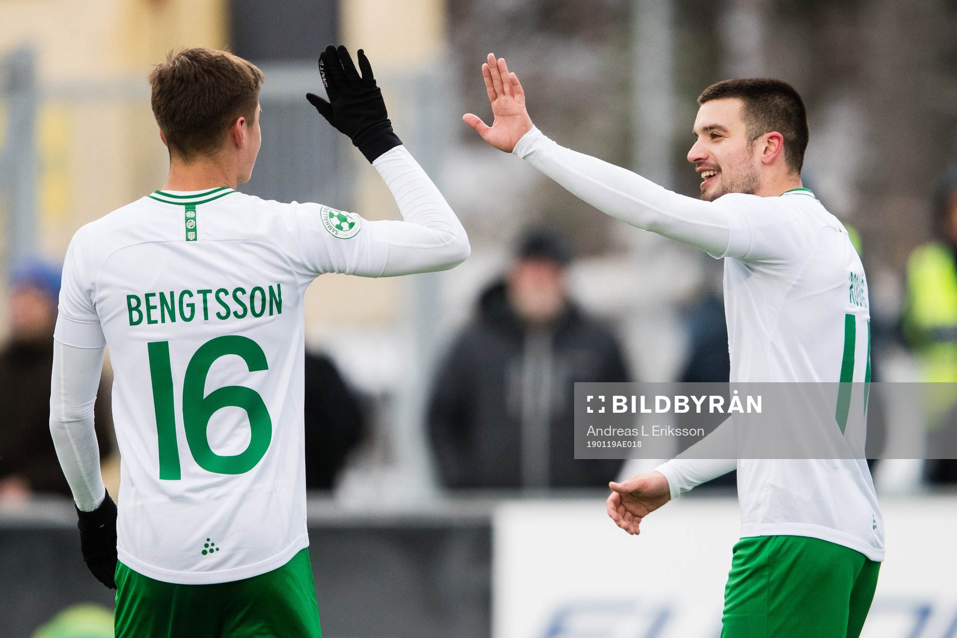 Hammarbys Leo Bengtsson jublar