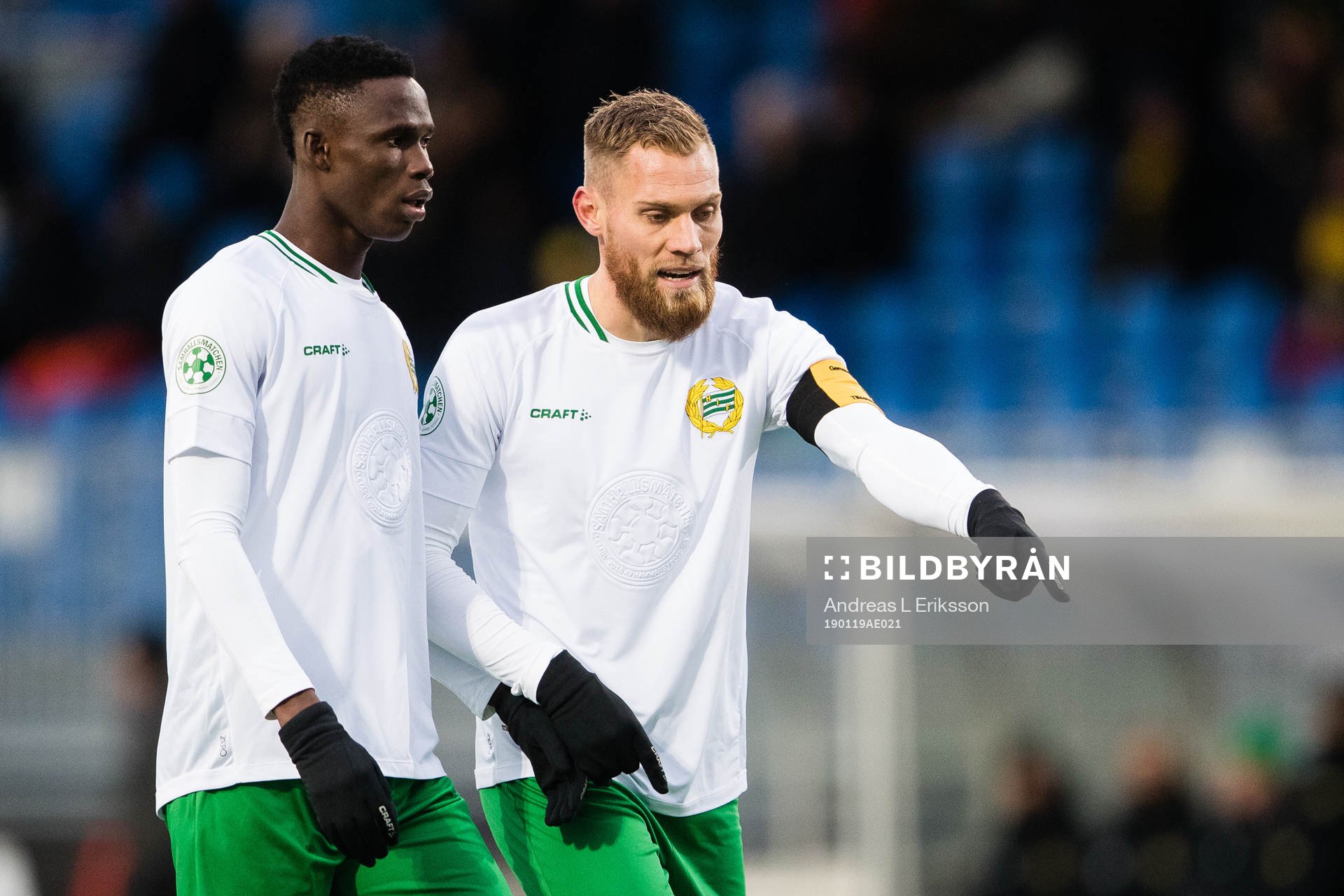 Hammarbys Kossounou Odilon och David Fällman