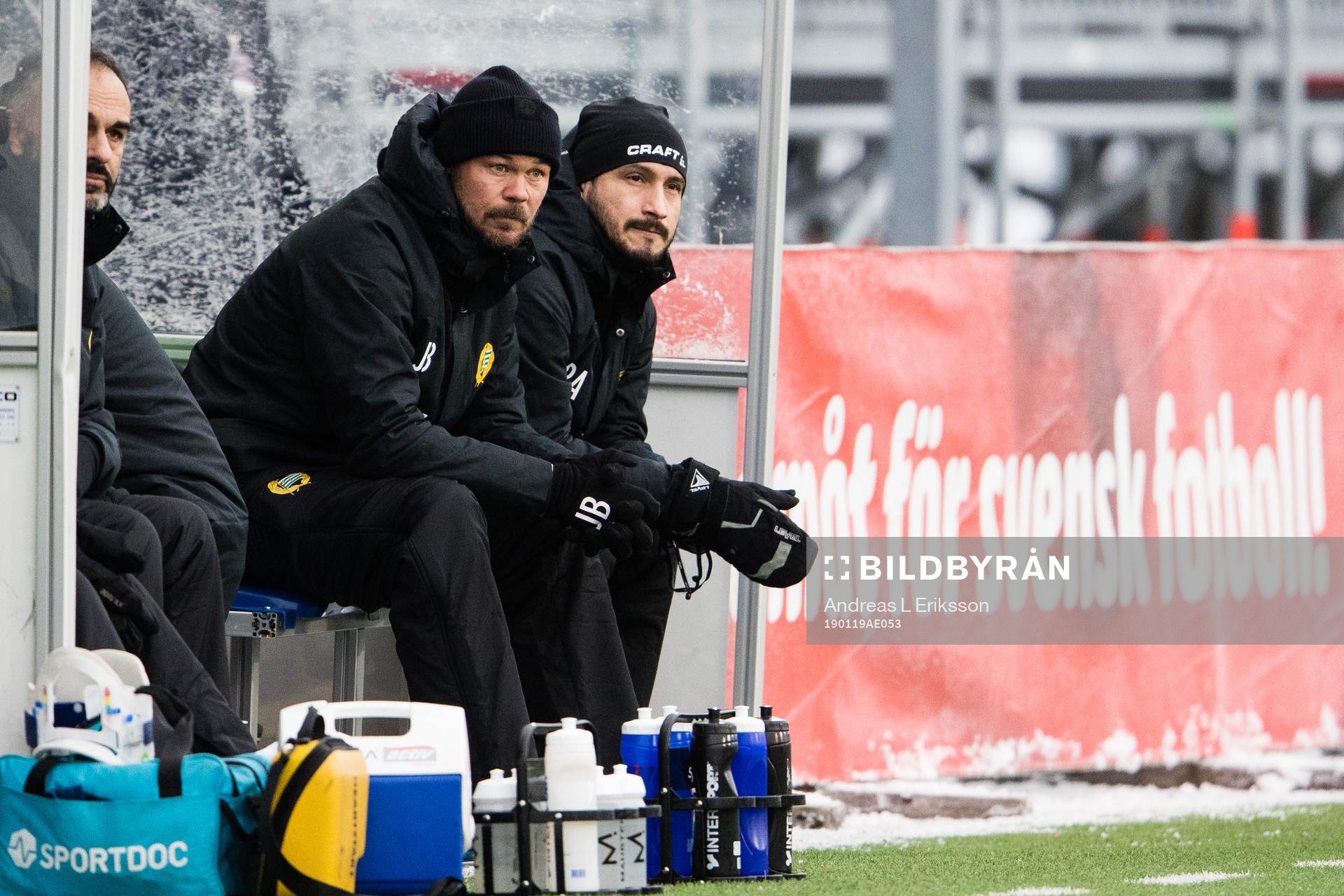 Hammarbys assisterande tränare Joachim Björklund och