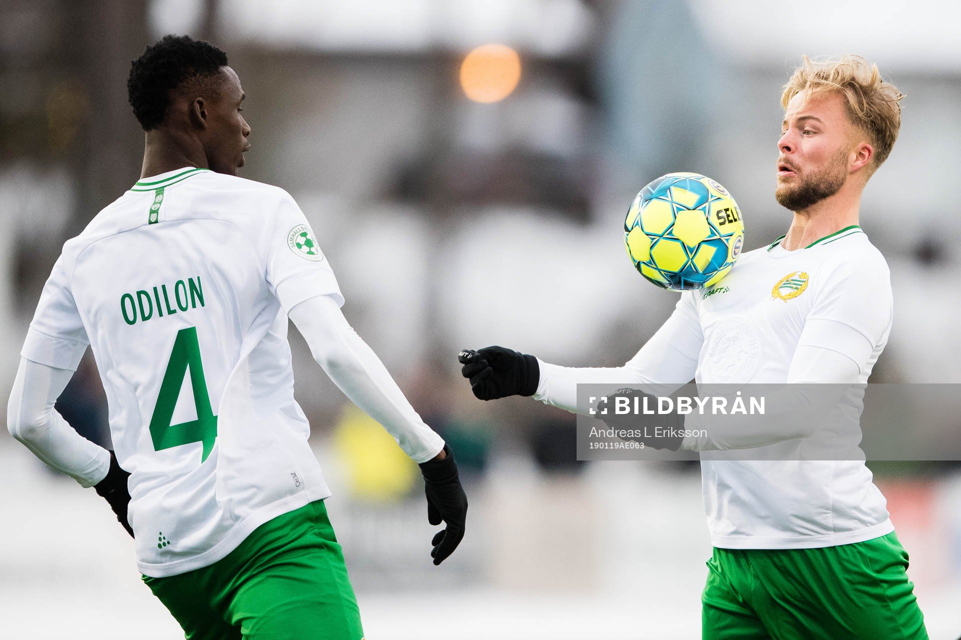 Hammarbys Kossounou Odilon och Sander Svendsen