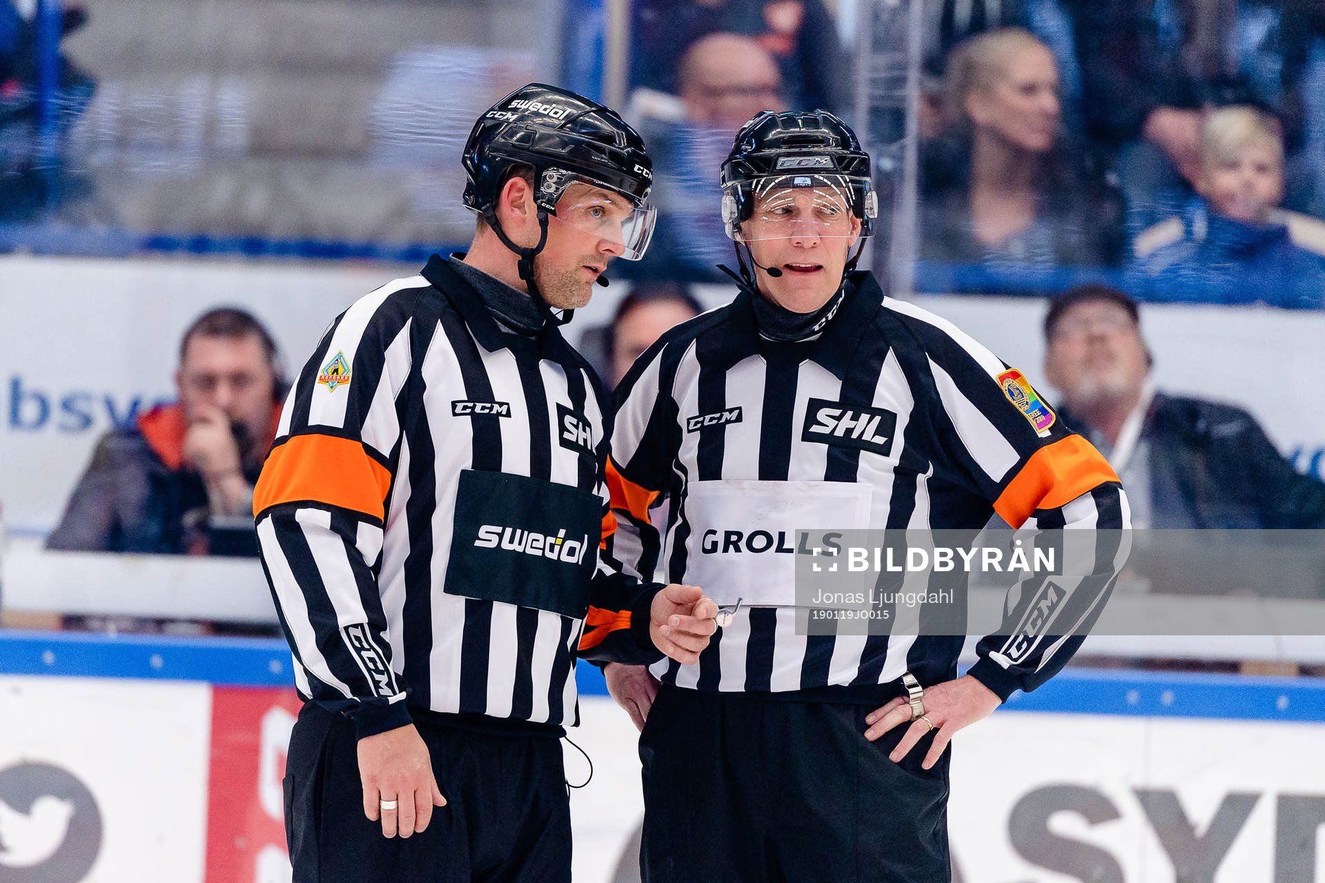 Domare Mikael Nord och Domare Morgan Johansson
