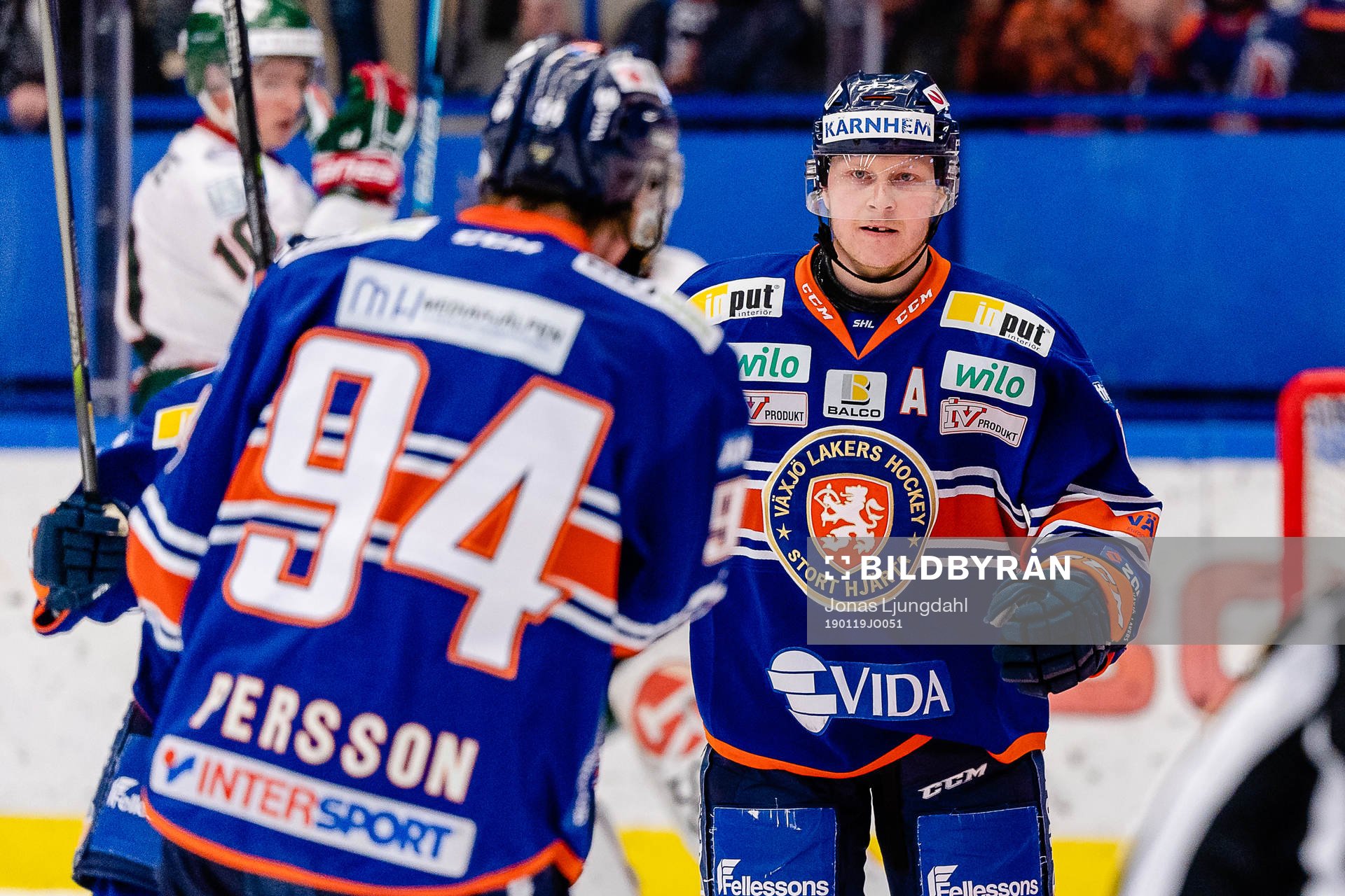 Växjös Tuomas Kiiskinen jublar