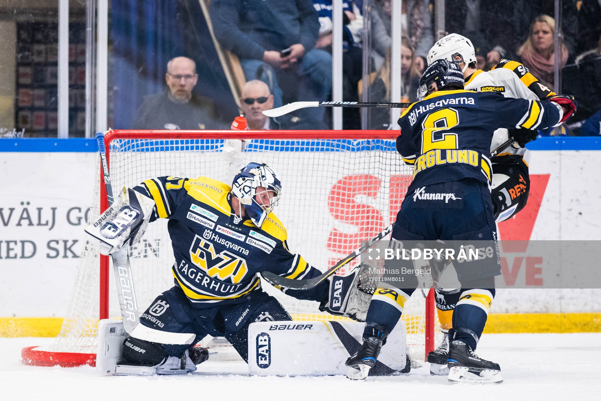 s målvakt Jonas Gunnarsson och Kristofer Berglund