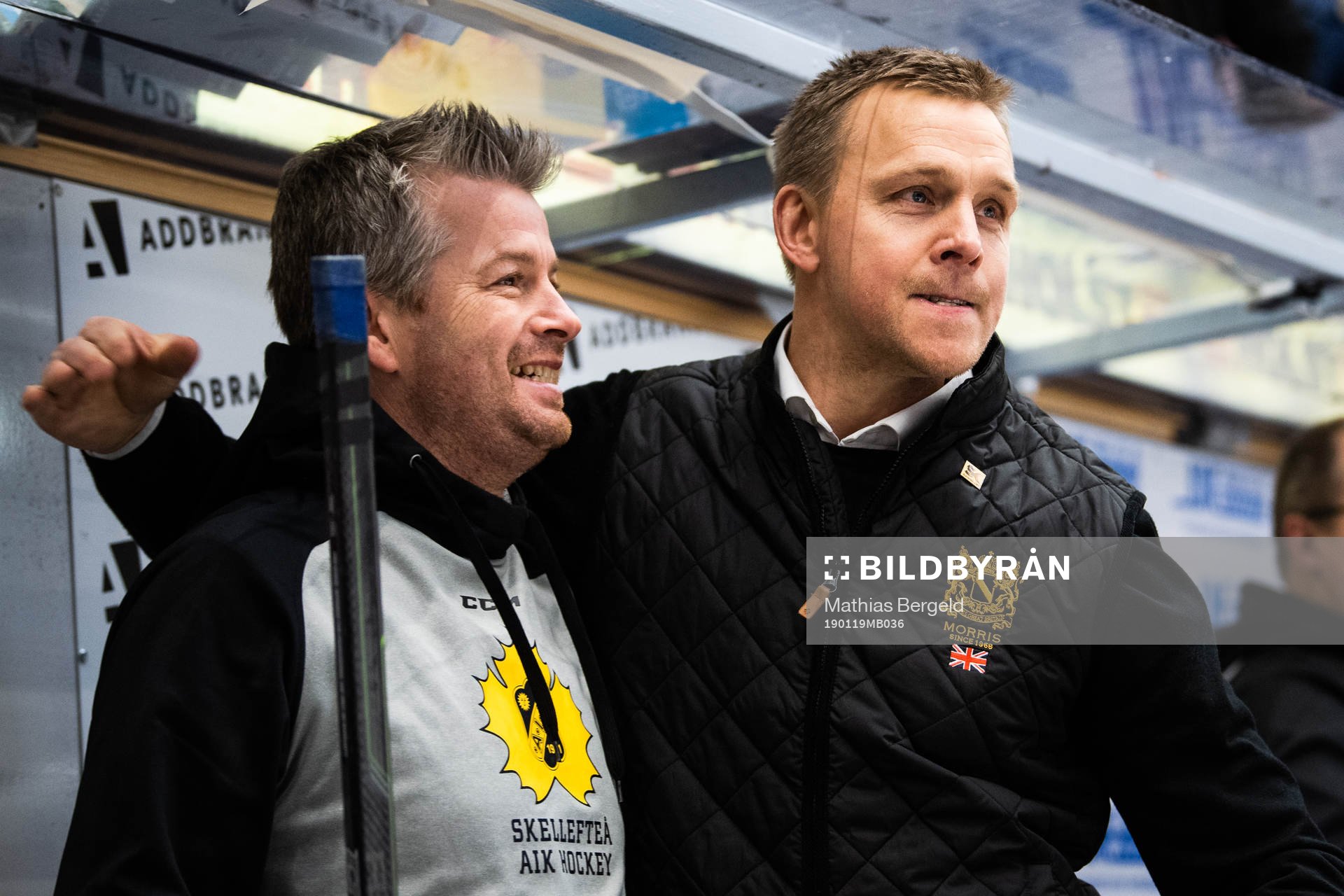 Skellefteås materialare Mikael Lundström och assisterande