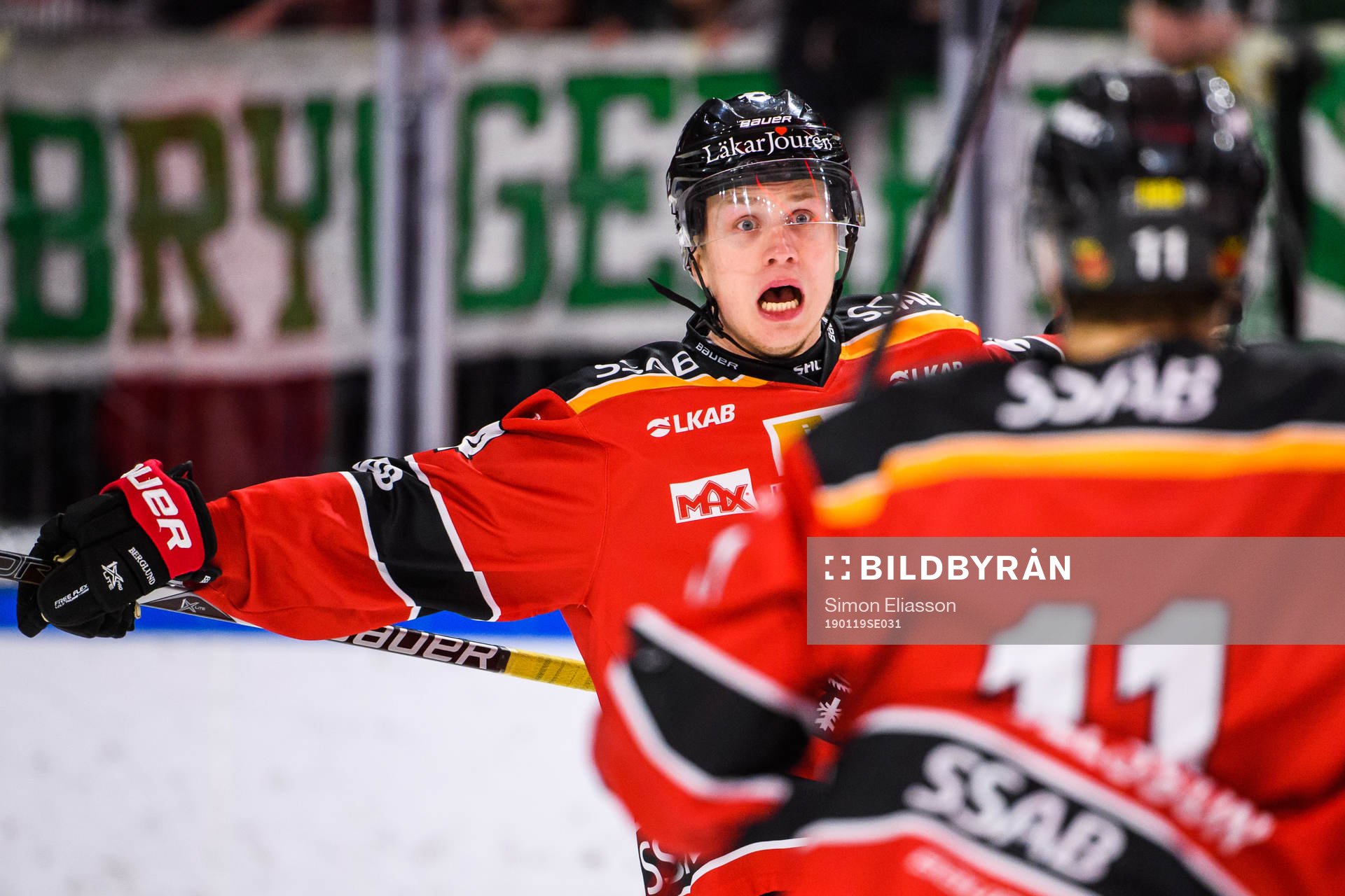 Luleås Jonas Berglund jublar