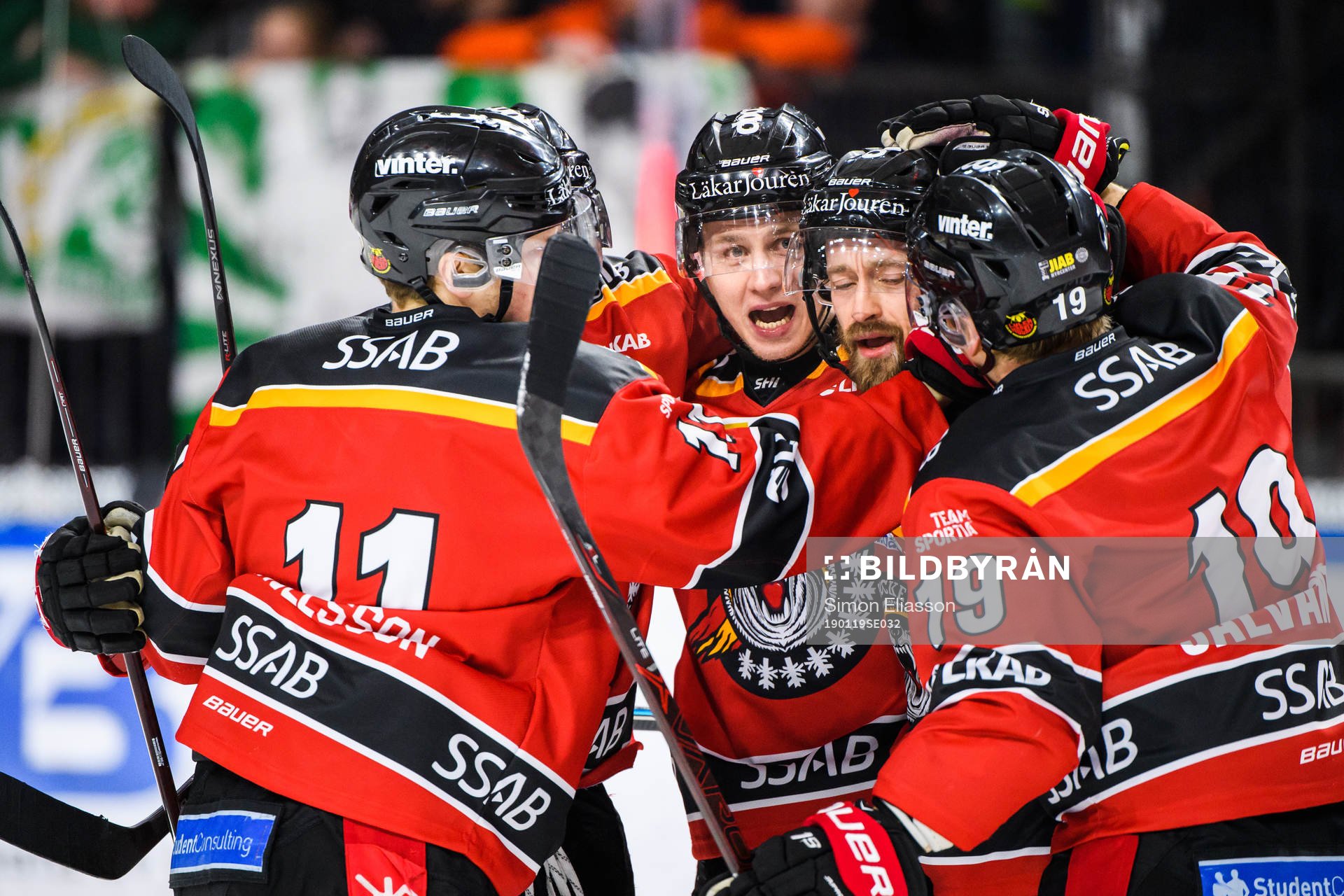 Luleås Petter Emanuelsson, Jonas Berglund, Daniel Sondell