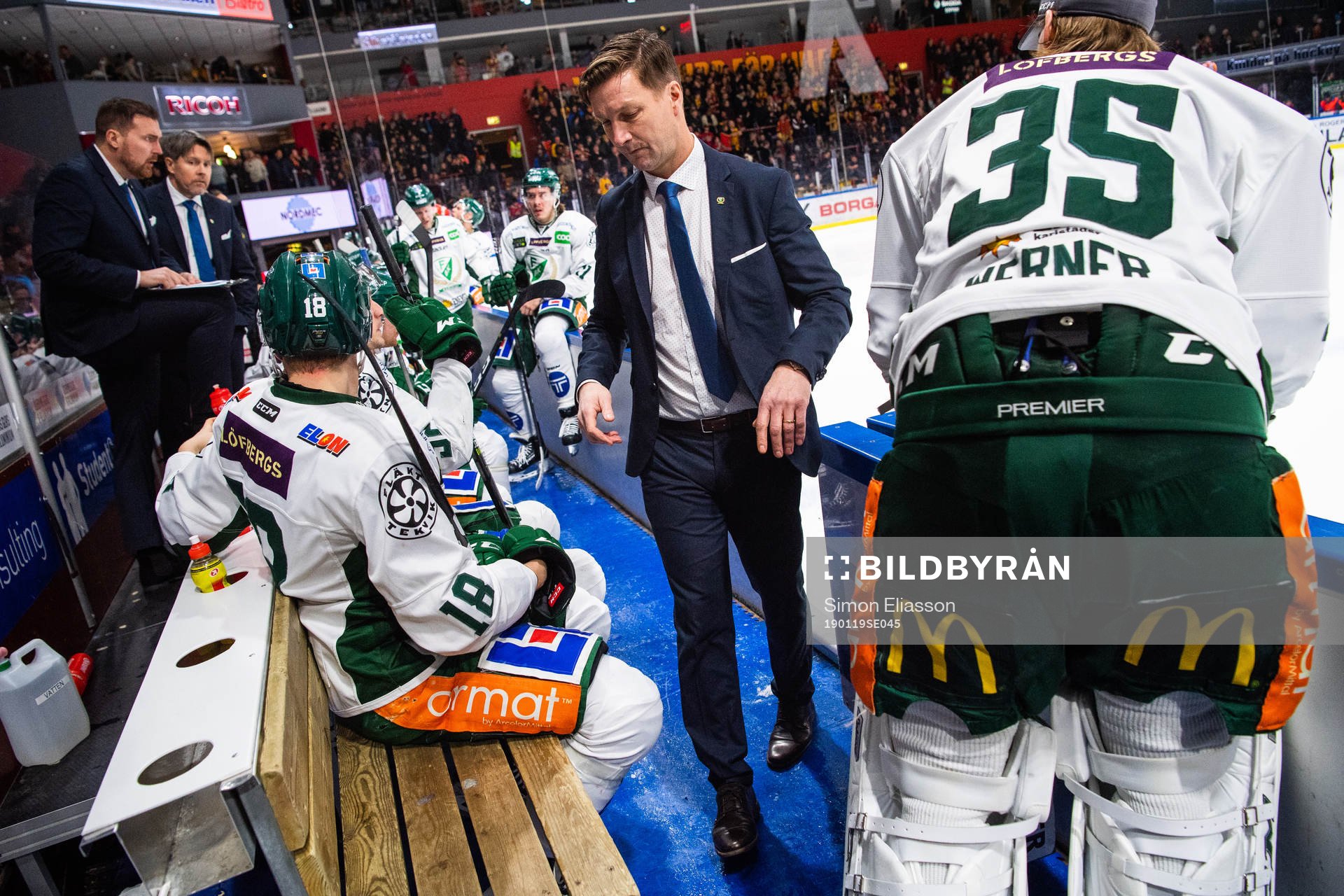 Färjestads tränare Johan Pennerborn