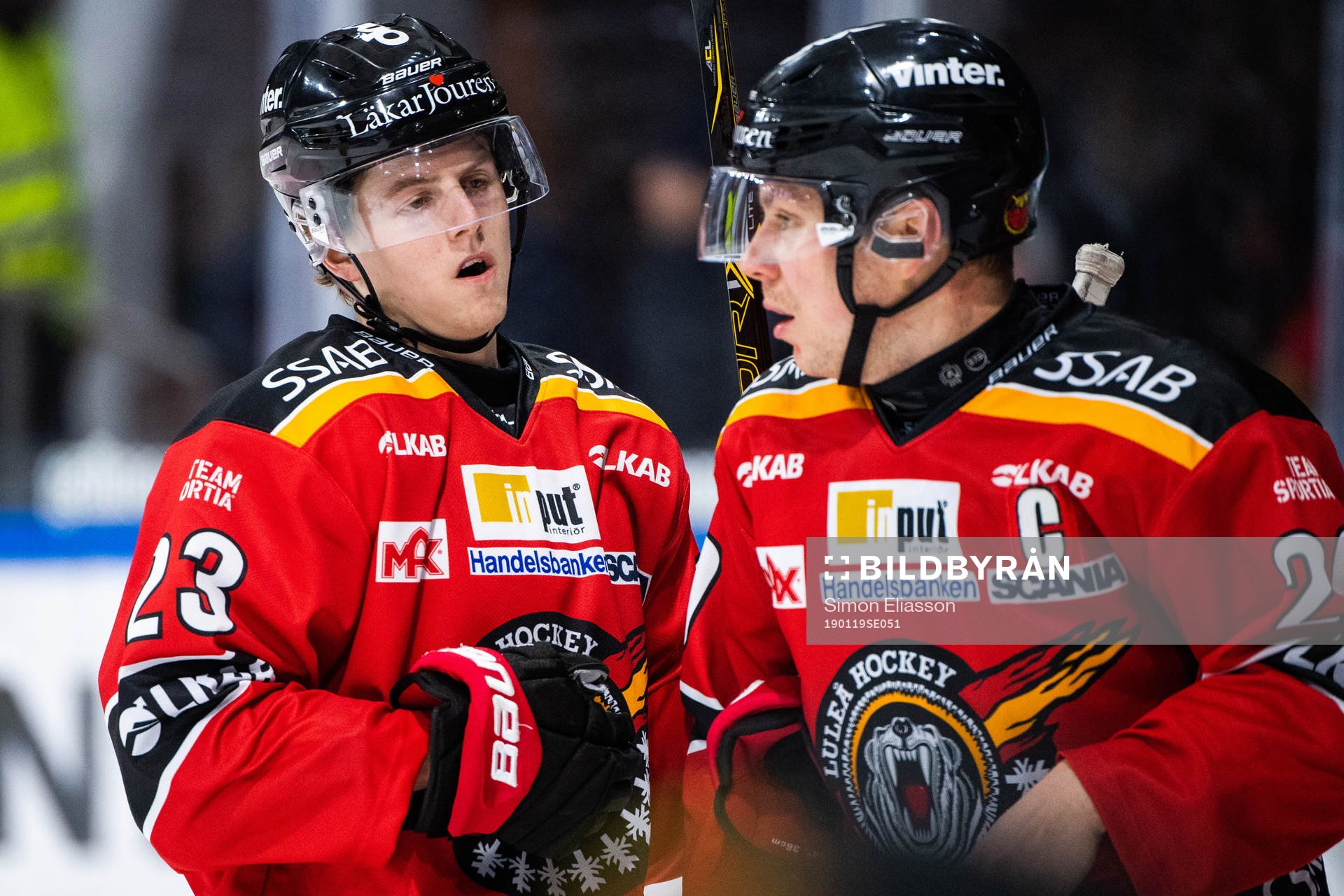 Luleås Jesper Sellgren och Erik Gustafsson