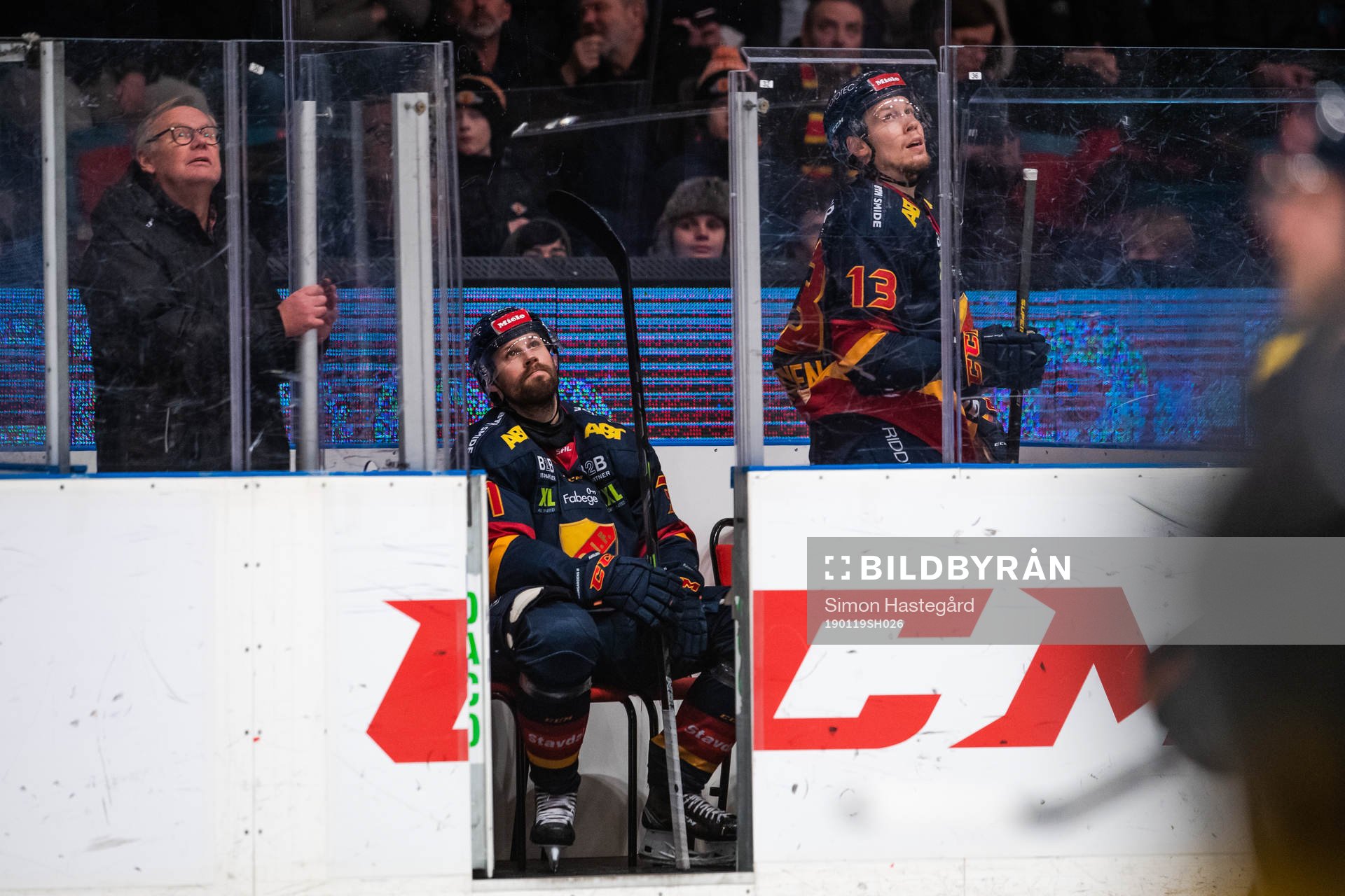 Djurgårdens Dick Axelsson  och Petteri Wirtanen i