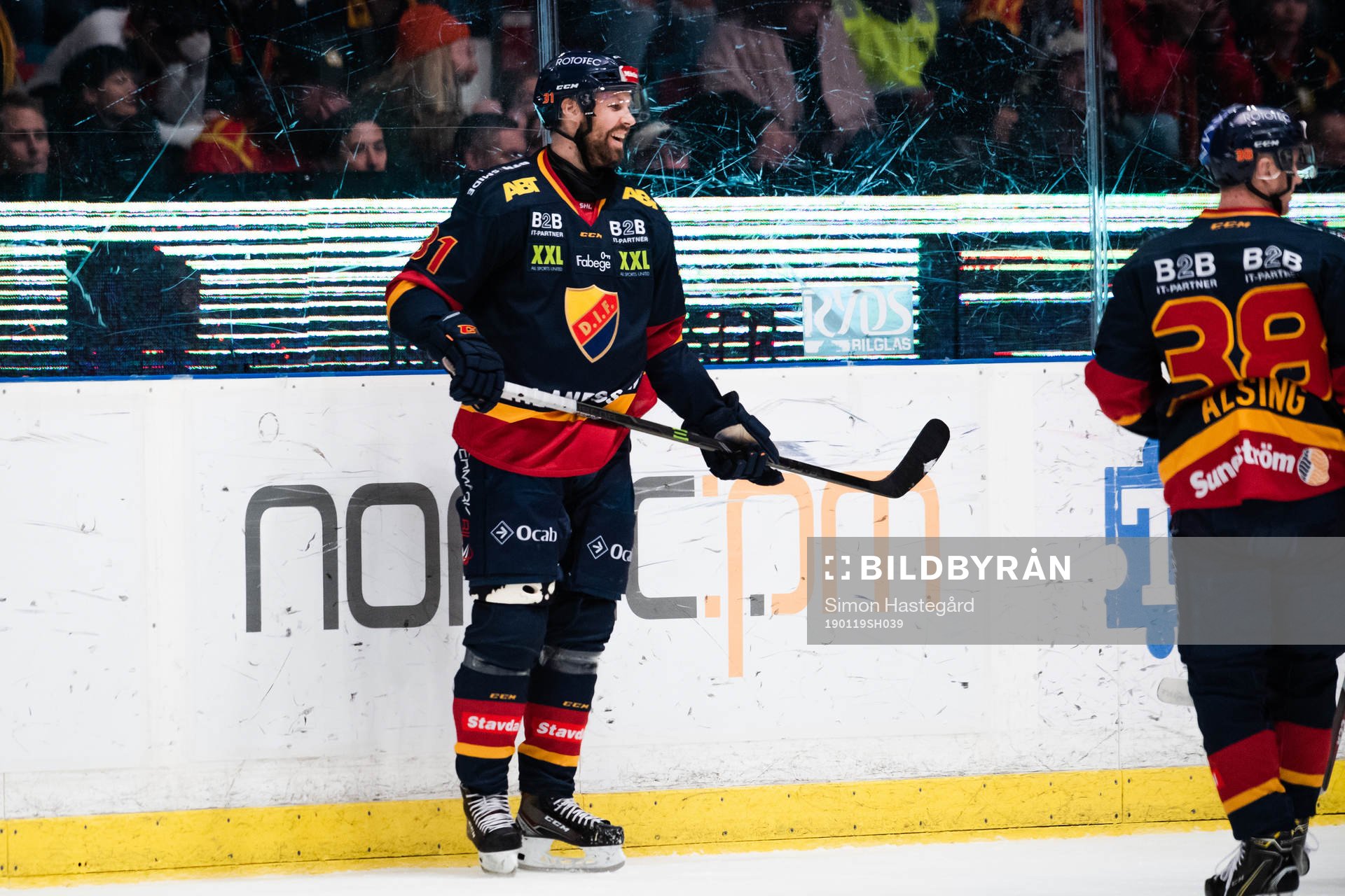 Djurgårdens Dick Axelsson  jublar