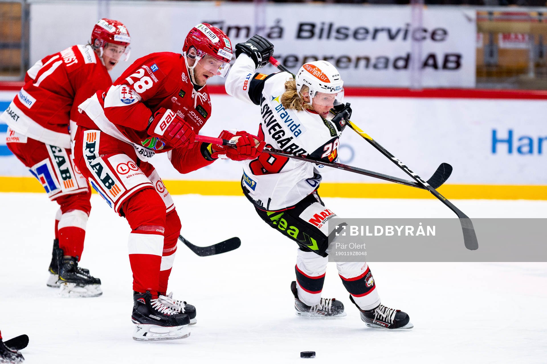 Timrås David Printz och Malmö Redhawks Marcus Sylvegård