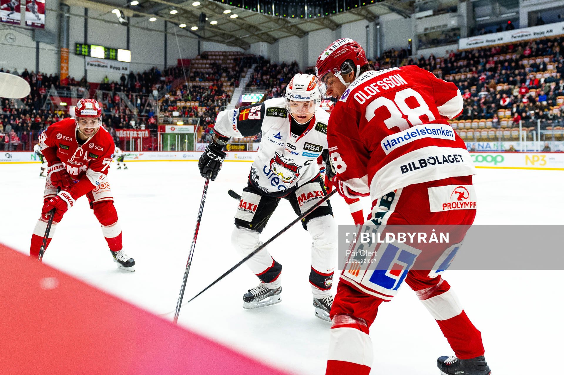 Malmö Redhawks Fredrik Händemark och Timrås Jacob
