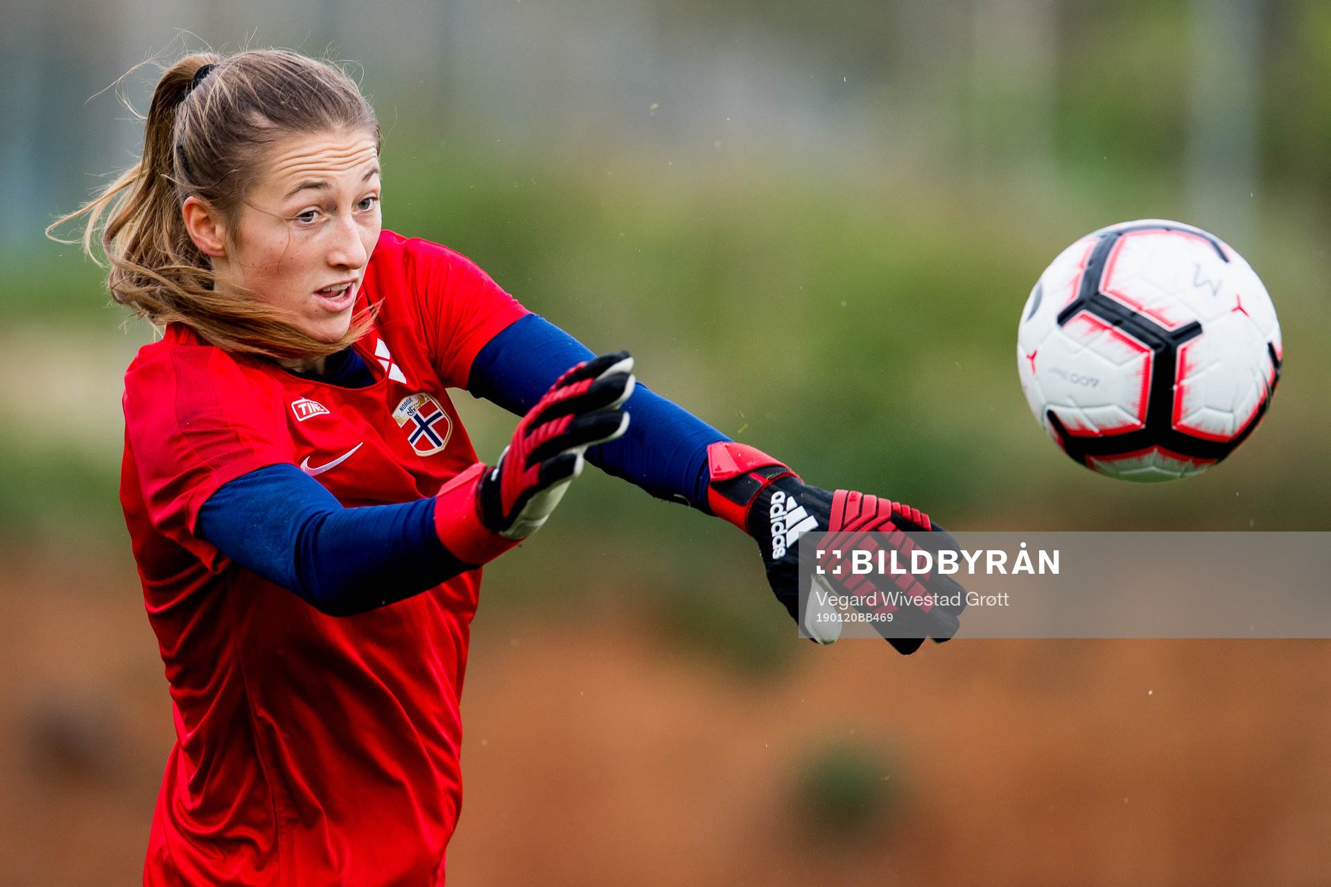 Goalkeeper Cecilie Fiskerstrand of Norway