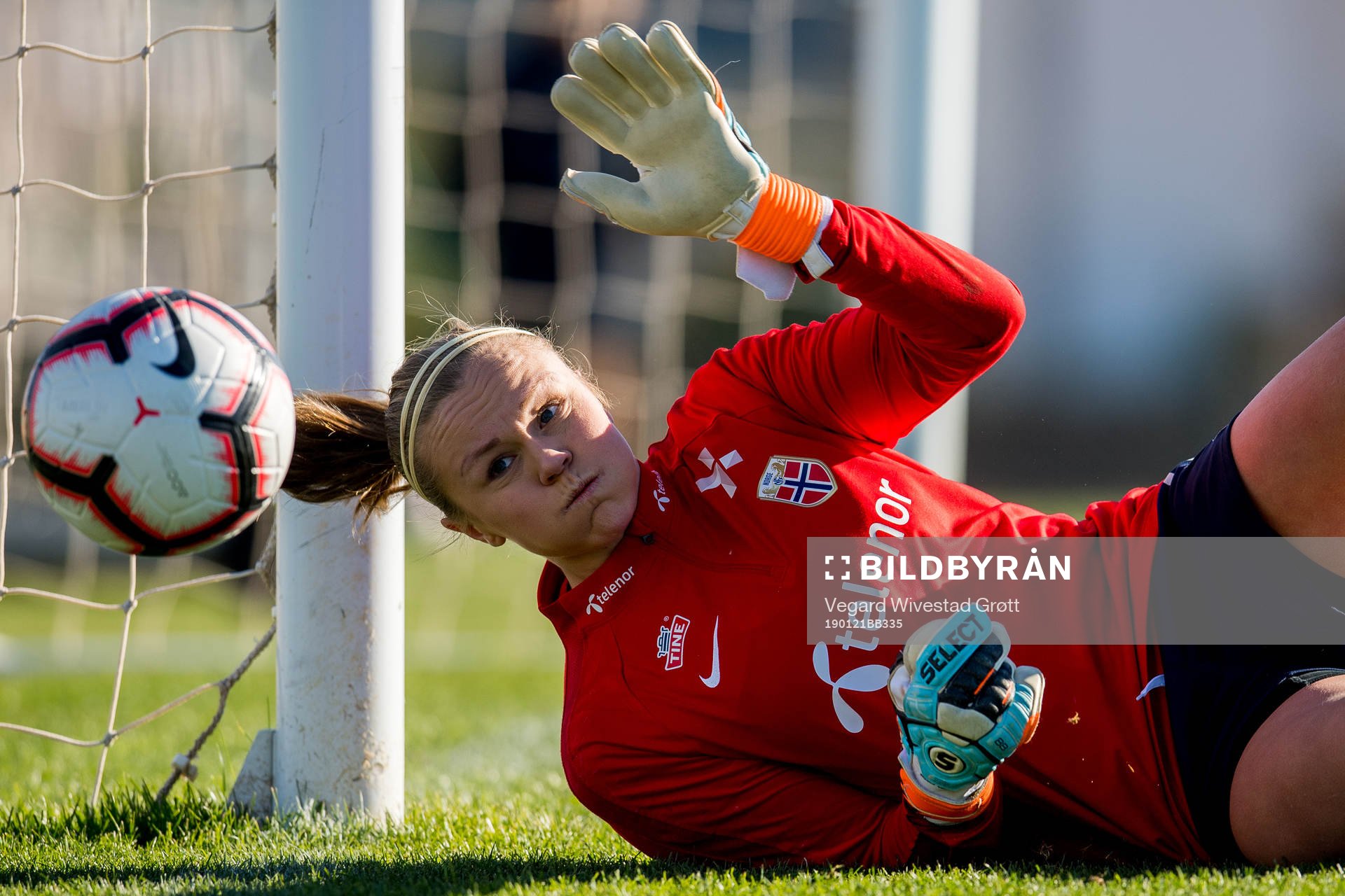 Goalkeeper Nora Neset Gjøen of Norway