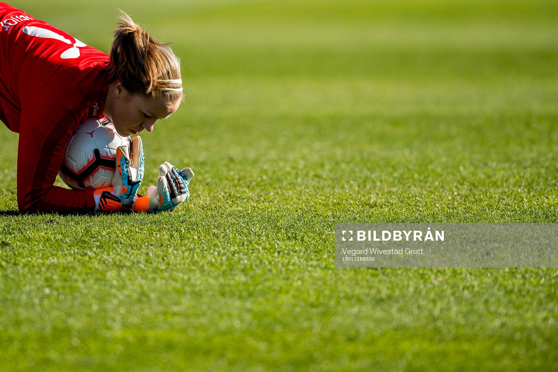 Goalkeeper Nora Neset Gjøen of Norway
