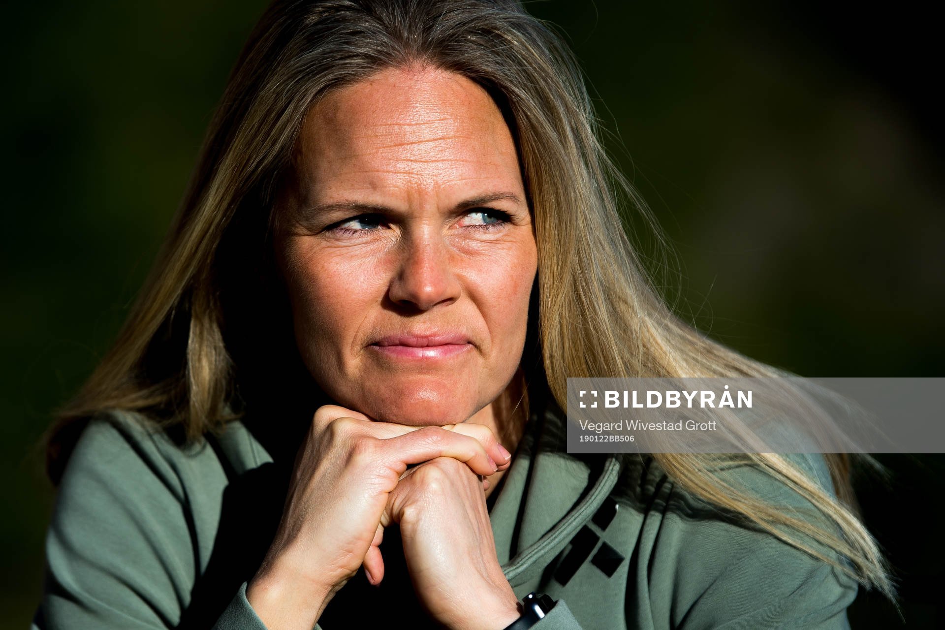 Goalkeeper Ingrid Hjelmseth of Norway poses for a portrait