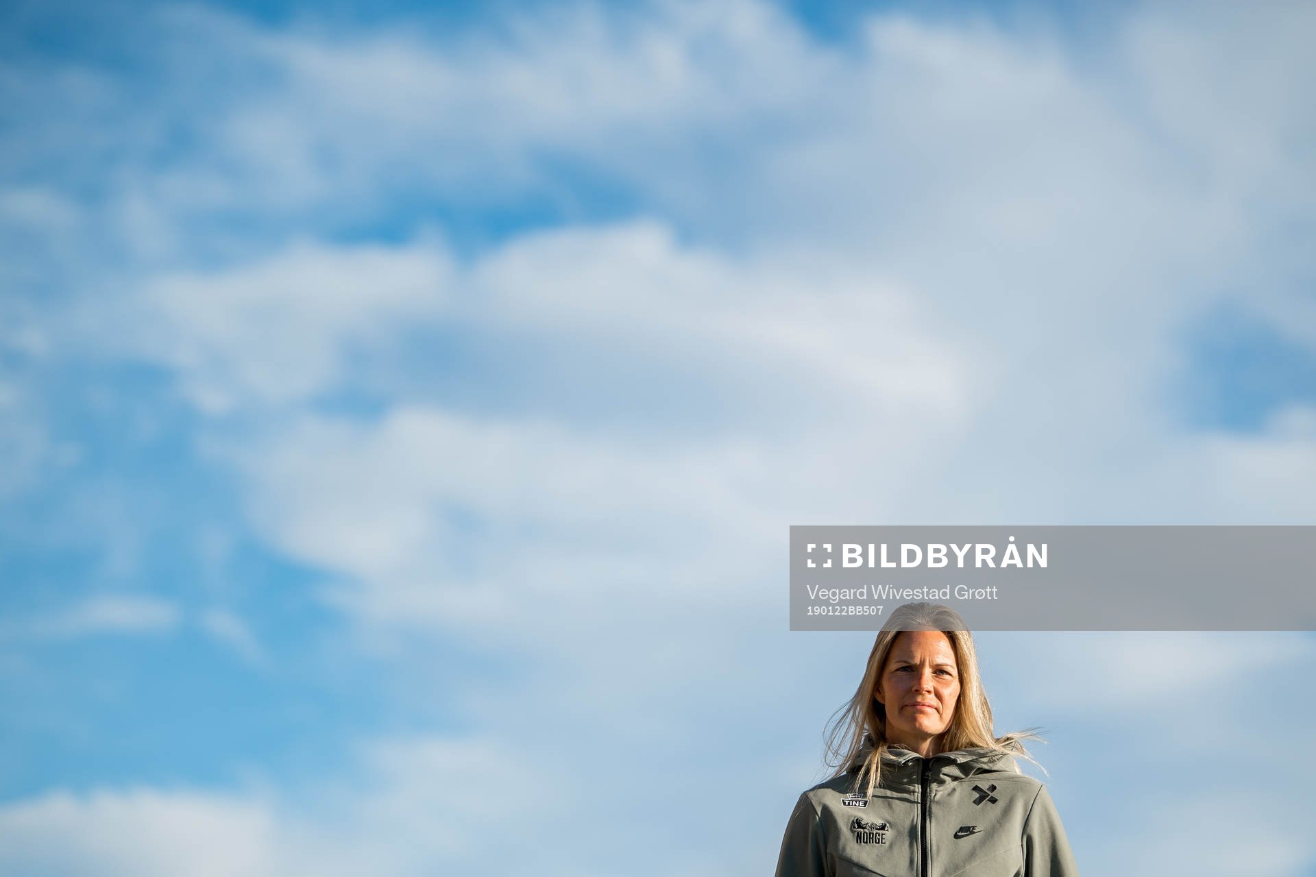 Goalkeeper Ingrid Hjelmseth of Norway poses for a portrait