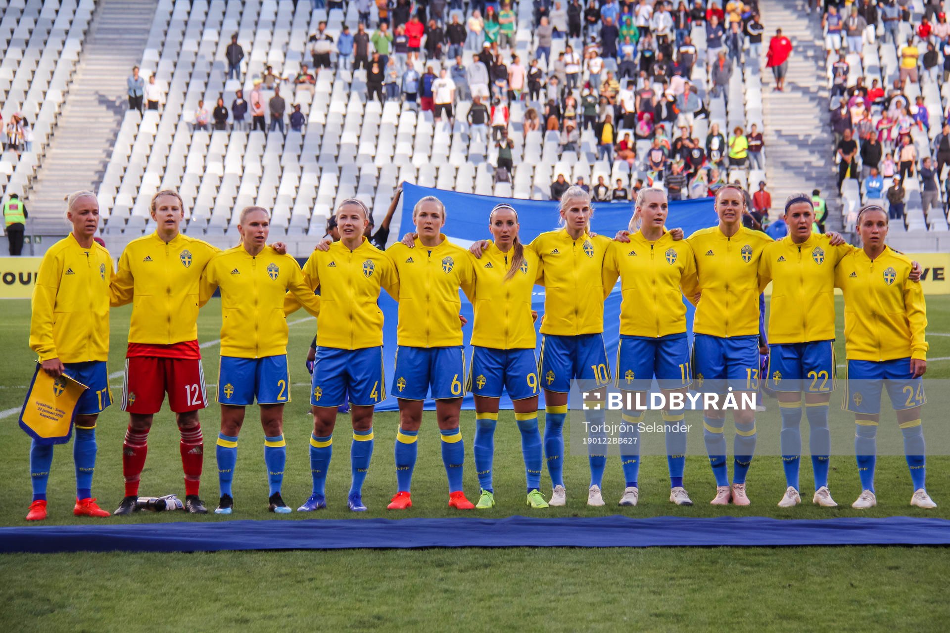 Caroline Seger , målvakt Cajsa Andersson , Jonna Andersson