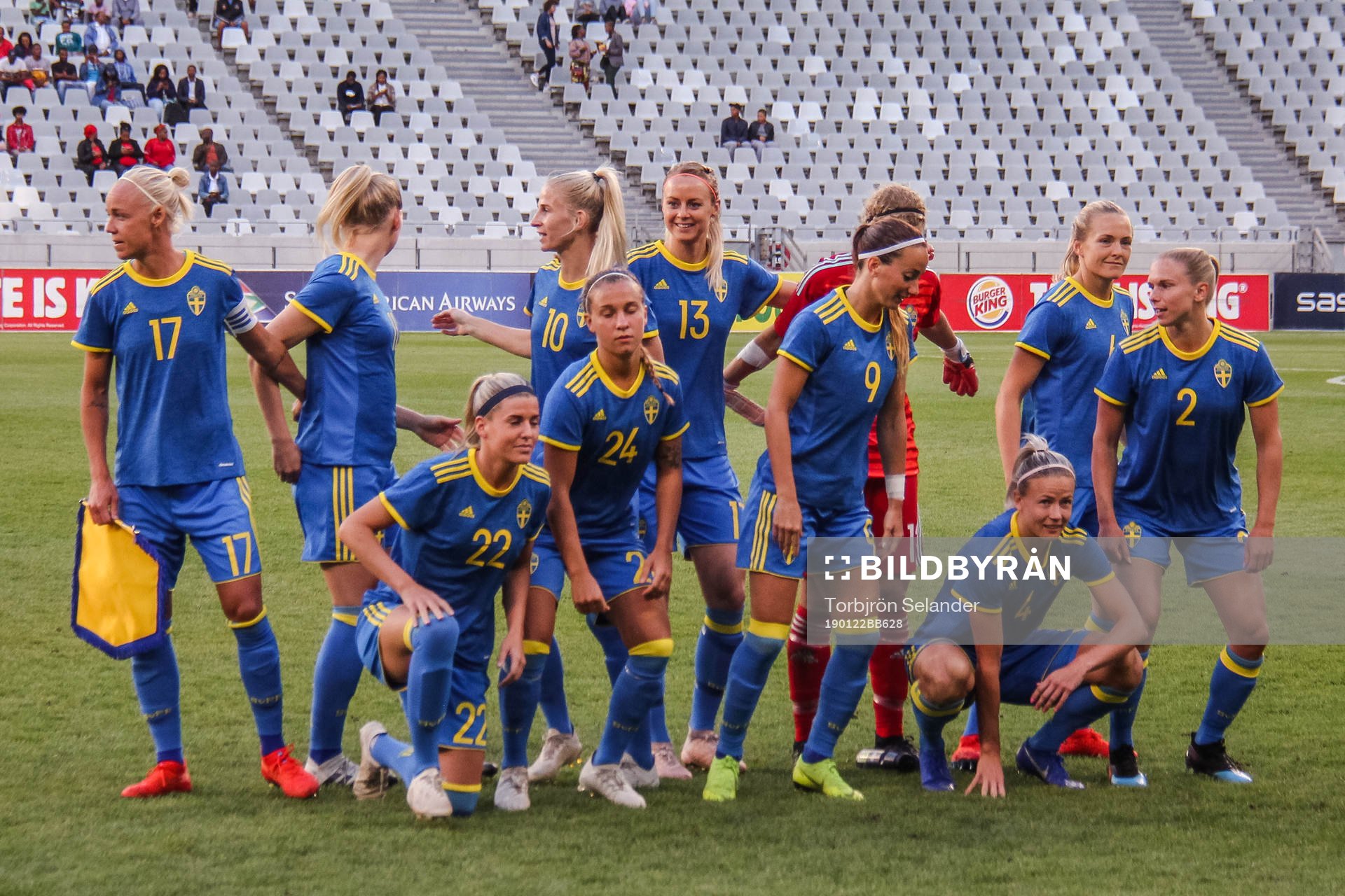 Caroline Seger , målvakt Cajsa Andersson , Jonna Andersson