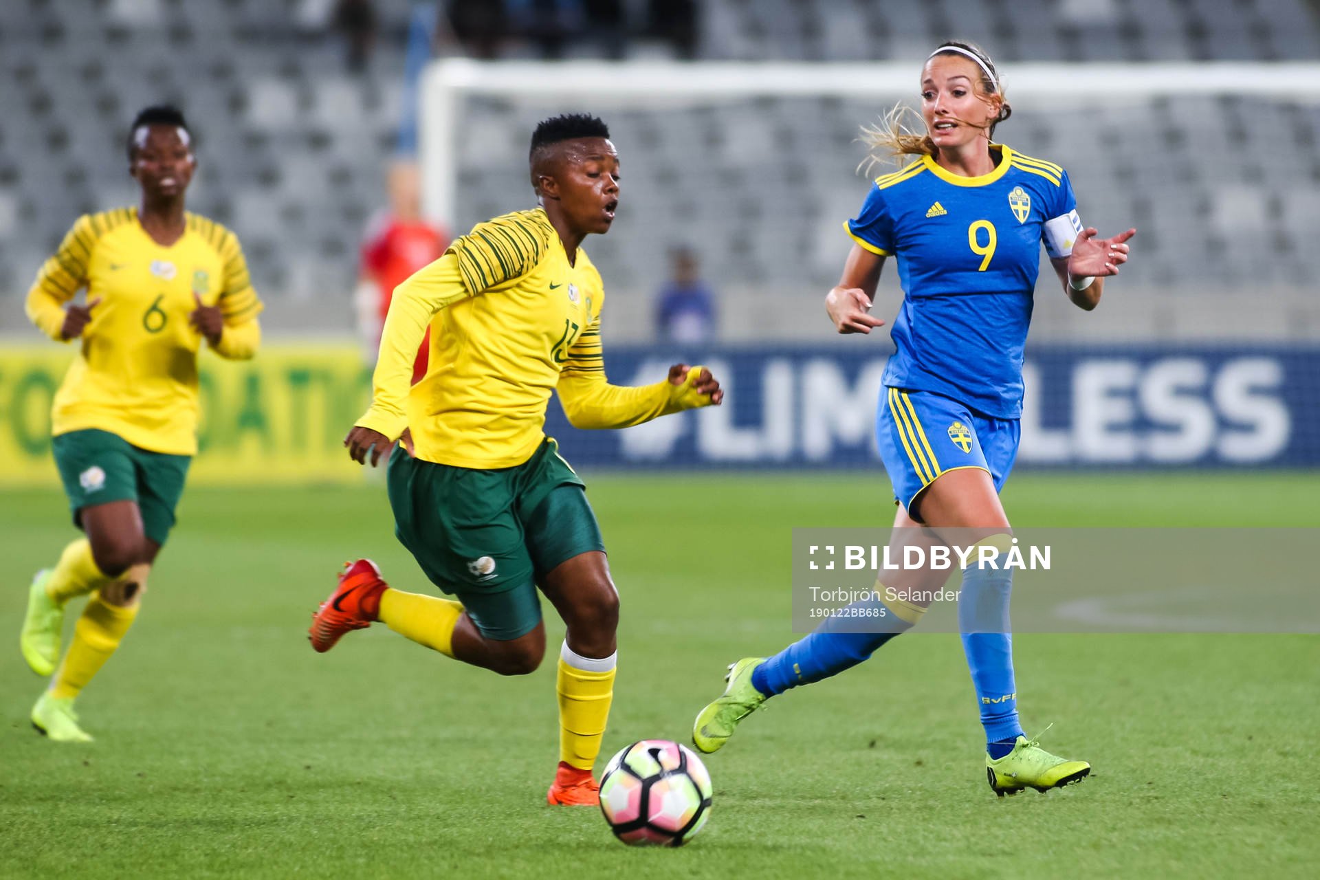 Bambanani Mbane of South Africa and Kosovare Asllani of