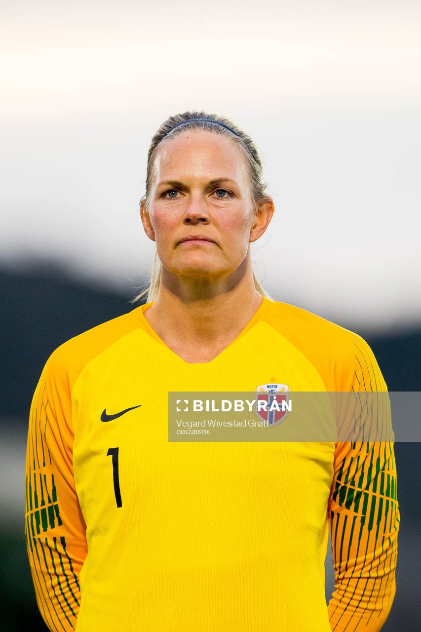 Goalkeeper Ingrid Hjelmseth of Norway