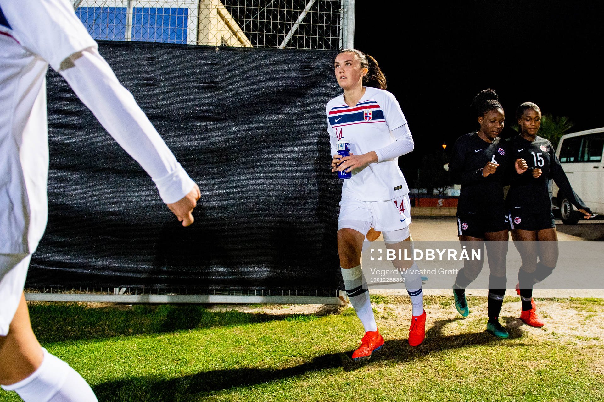 Ingrid Syrstad Engen of Norway at half-time