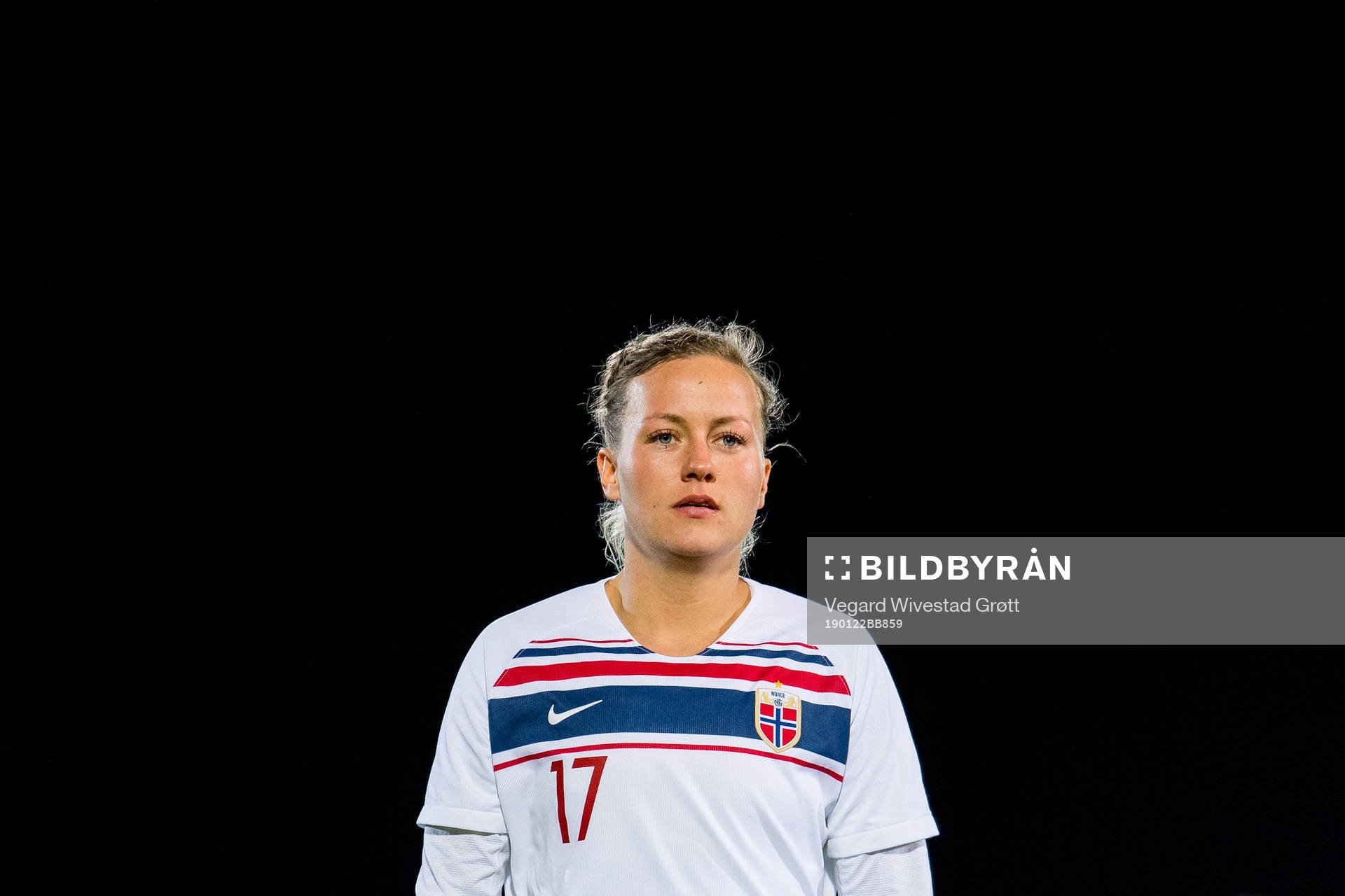 Kristine Minde of Norway after the international friendly match between Norway and Canada on January 22, 2019 in La Manga.