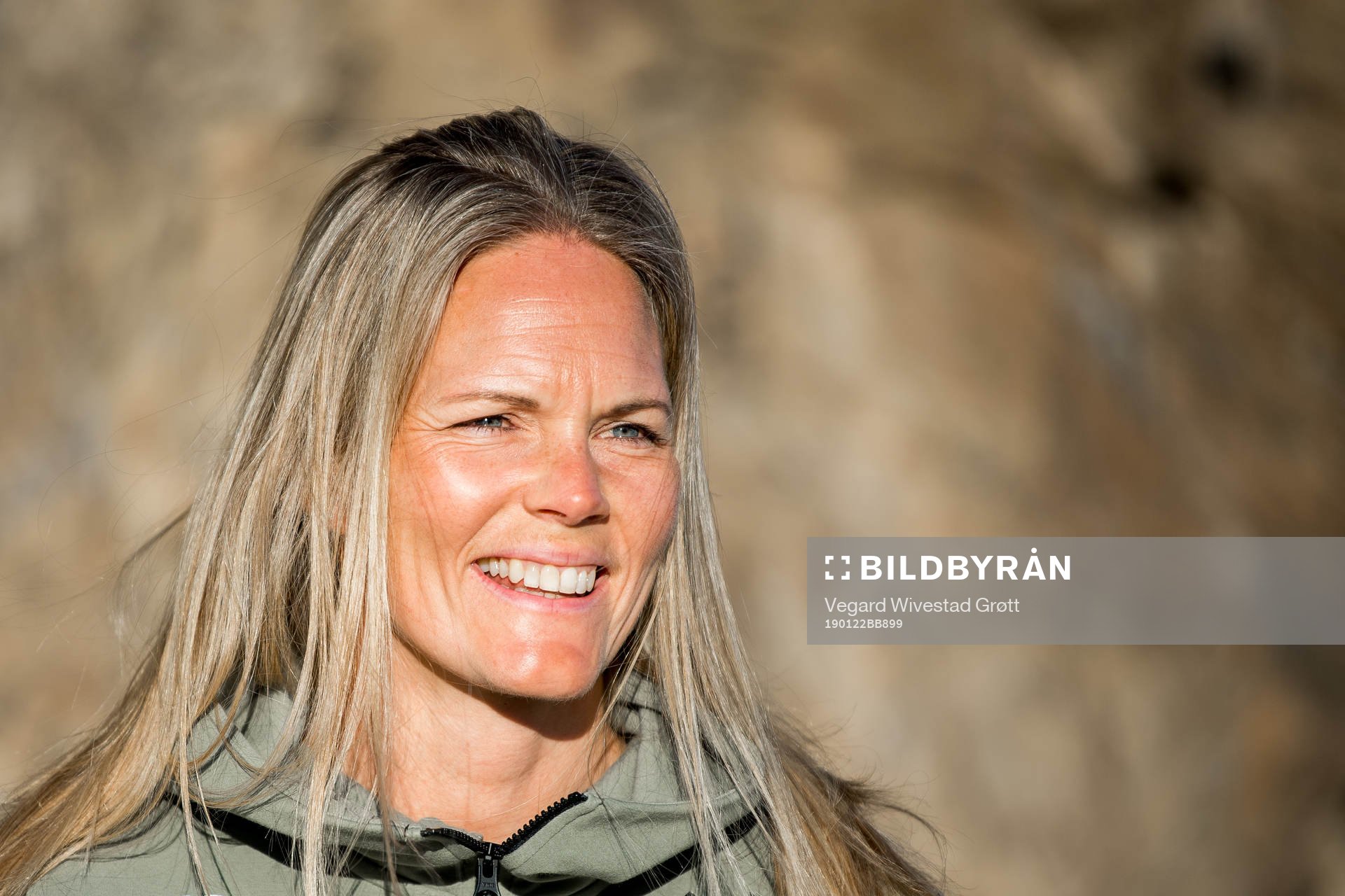 Goalkeeper Ingrid Hjelmseth of Norway poses for a portrait