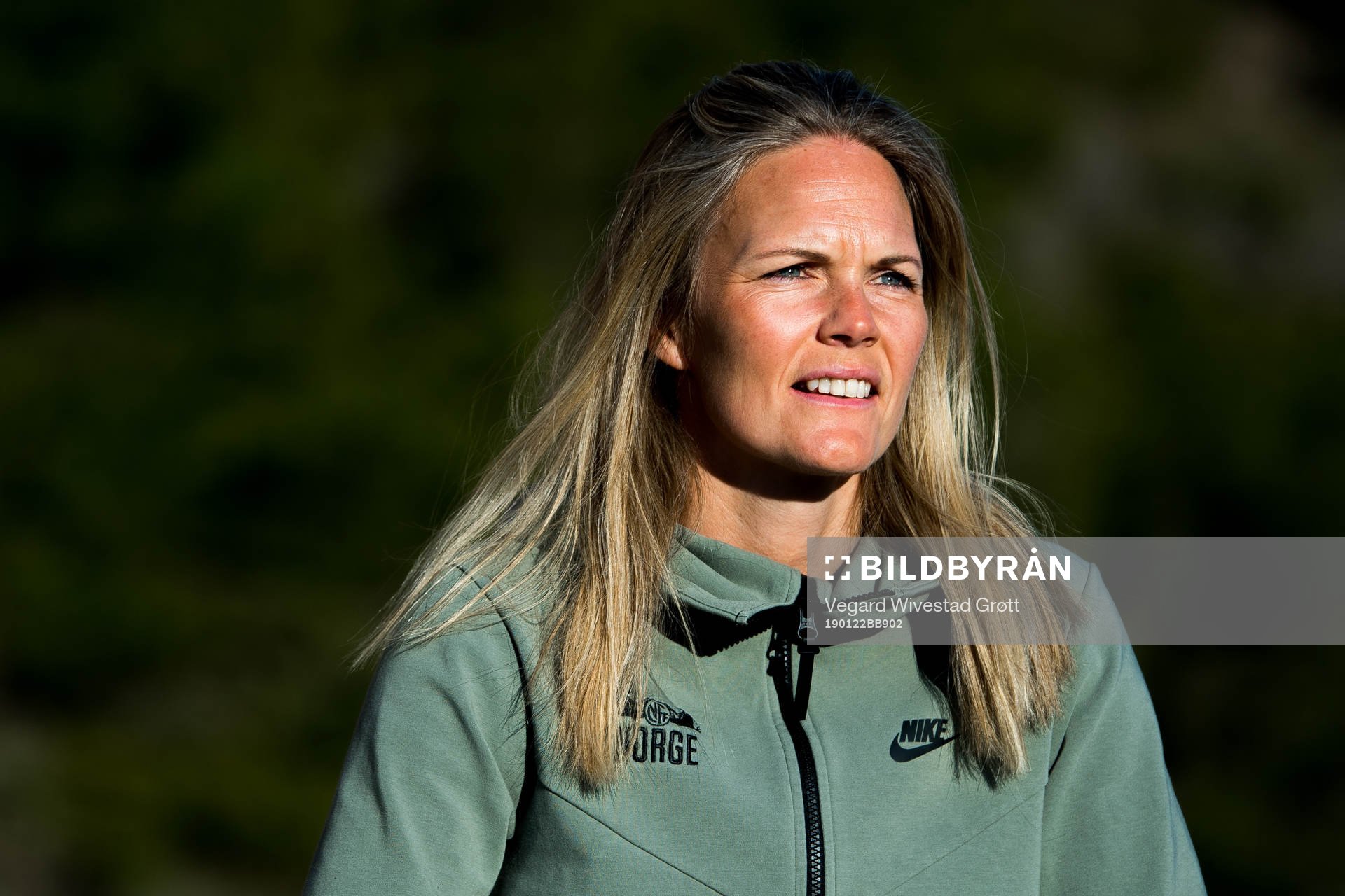 Goalkeeper Ingrid Hjelmseth of Norway poses for a portrait