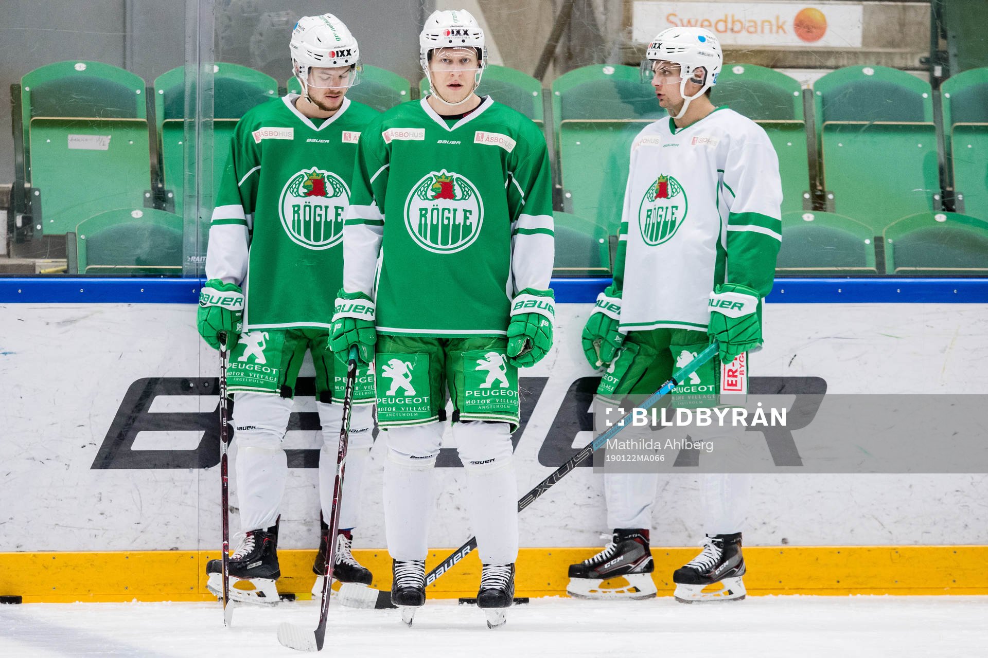 Rögles Lucas Elvenes, Jesper Williamsson och Daniel Zaar