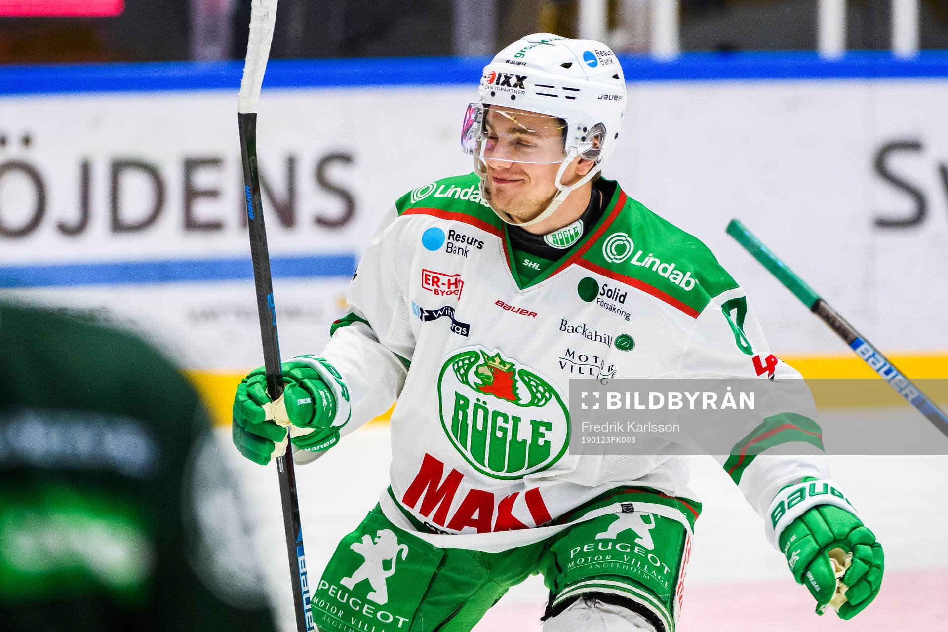 Rögles Leon Bristedt  jublar