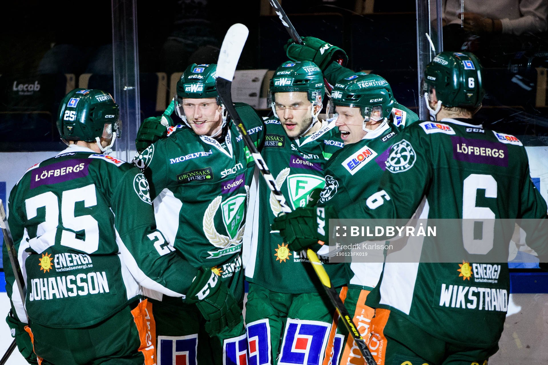 Färjestads Martin Johansson, Alexander Reichenberg,