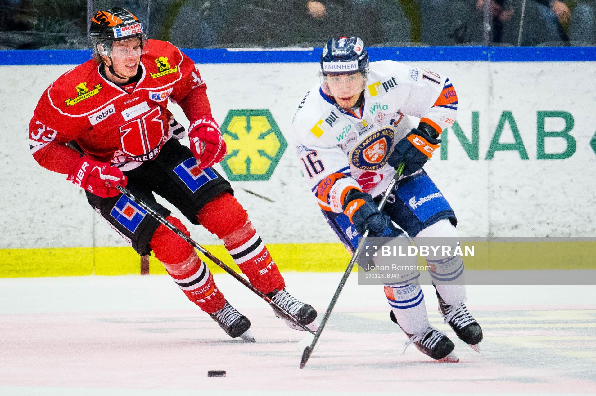 Örebros Christopher Mastomäki och Växjös Austin Ortega