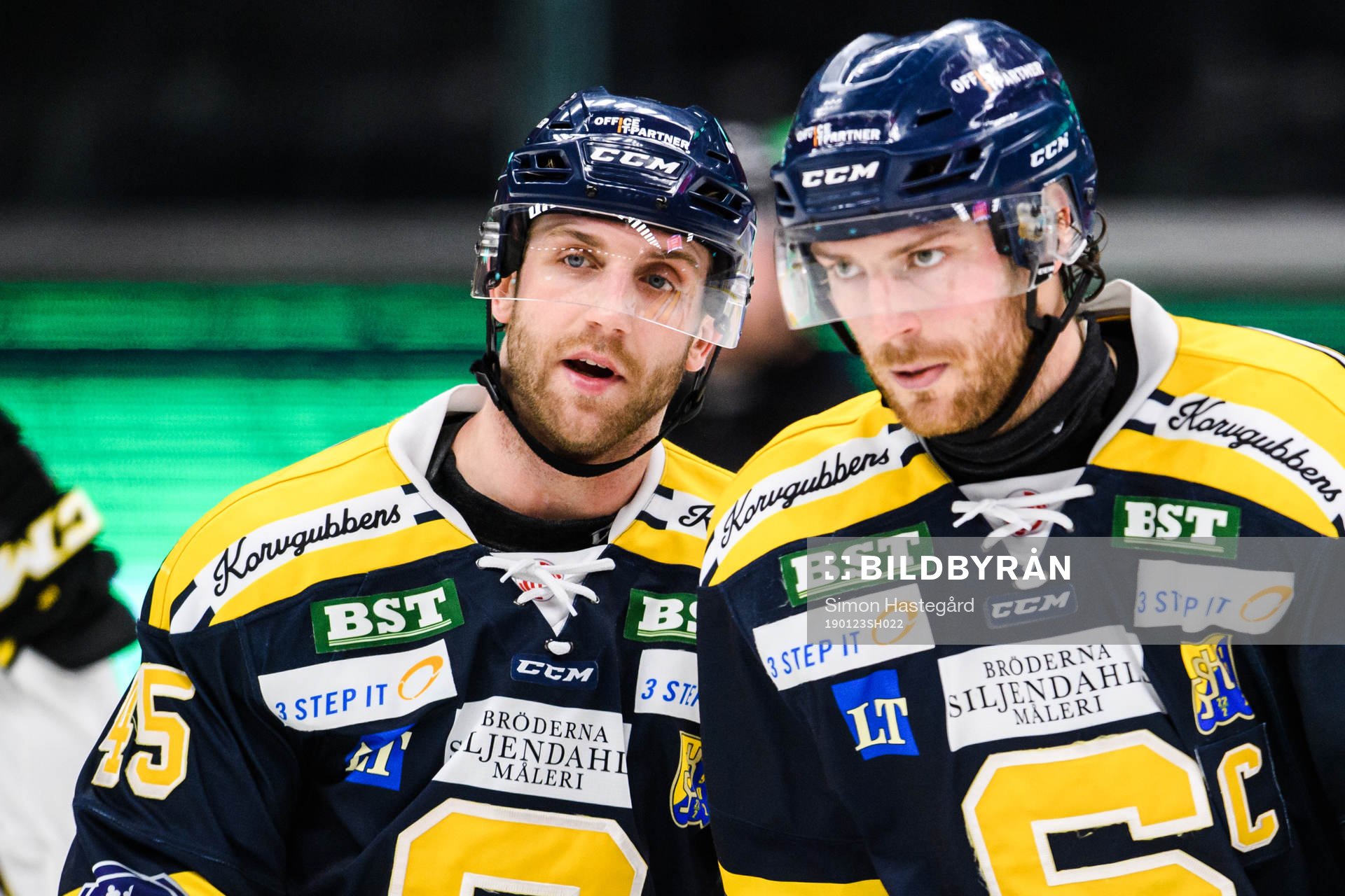Södertäljes Sebastian Dyk och Christopher Liljewall