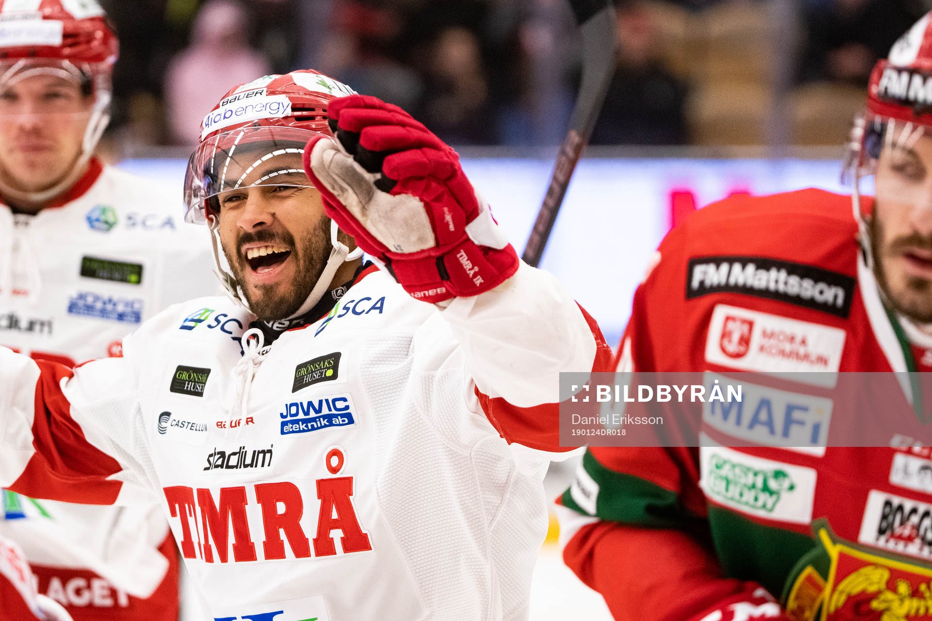 Timrås Jeremy Boyce jublar