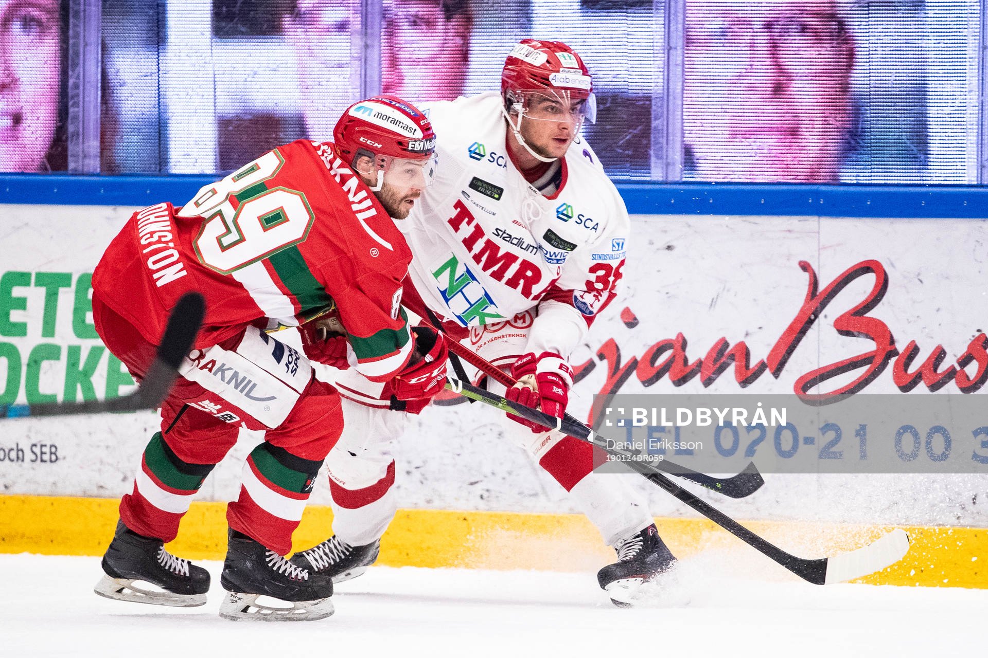 Moras Ryan Johnston och Timrås Jacob Olofsson