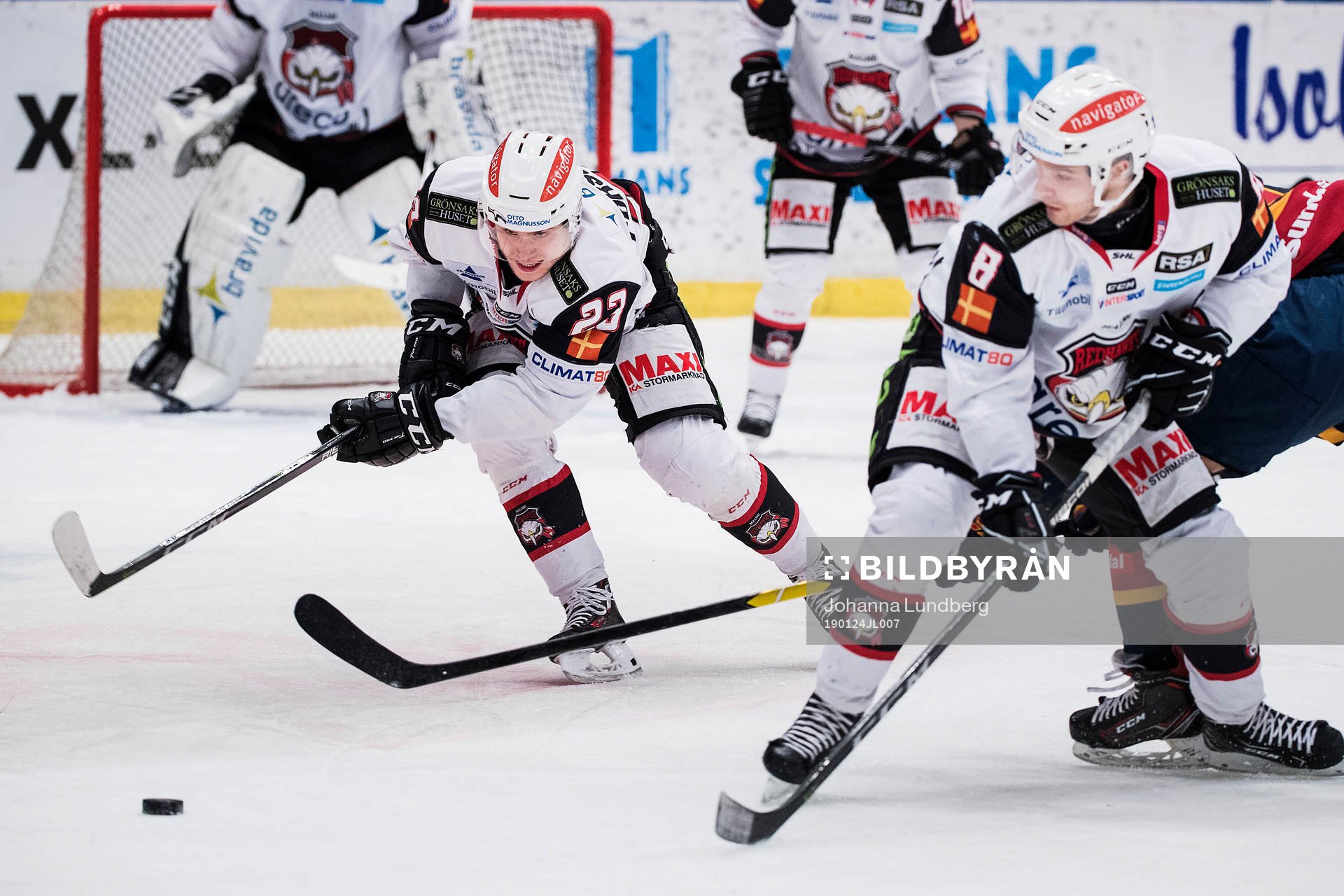 Malmö Redhawks Christoffer Forsberg och Johan Olofsson