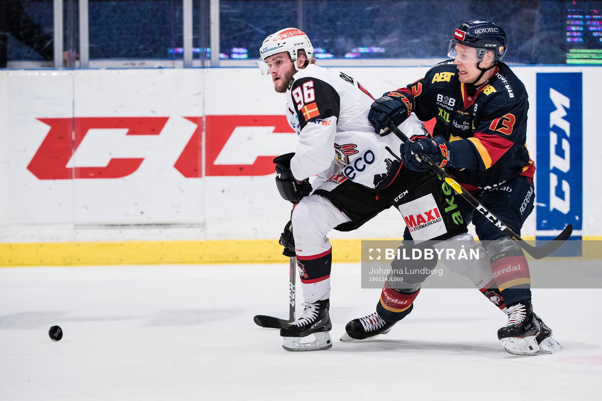 Malmö Redhawks Kim Rosdahl och Djurgårdens Petteri